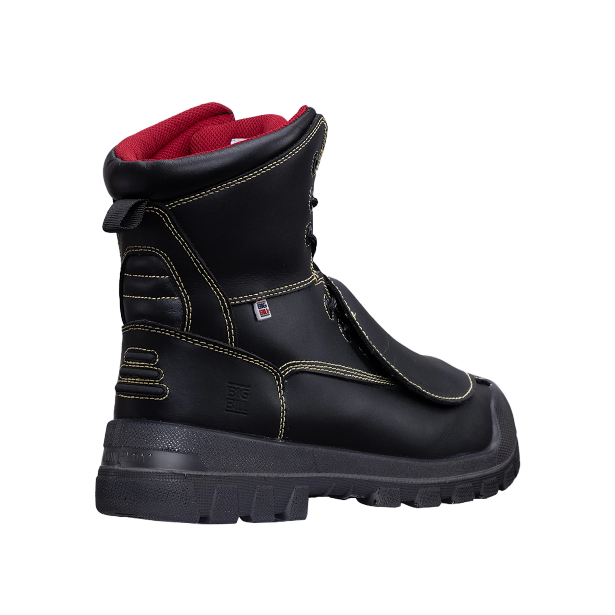 Big Bone 4 Seasons Metal Free & Metatarsal Work Boots 8" - Black - Image 2