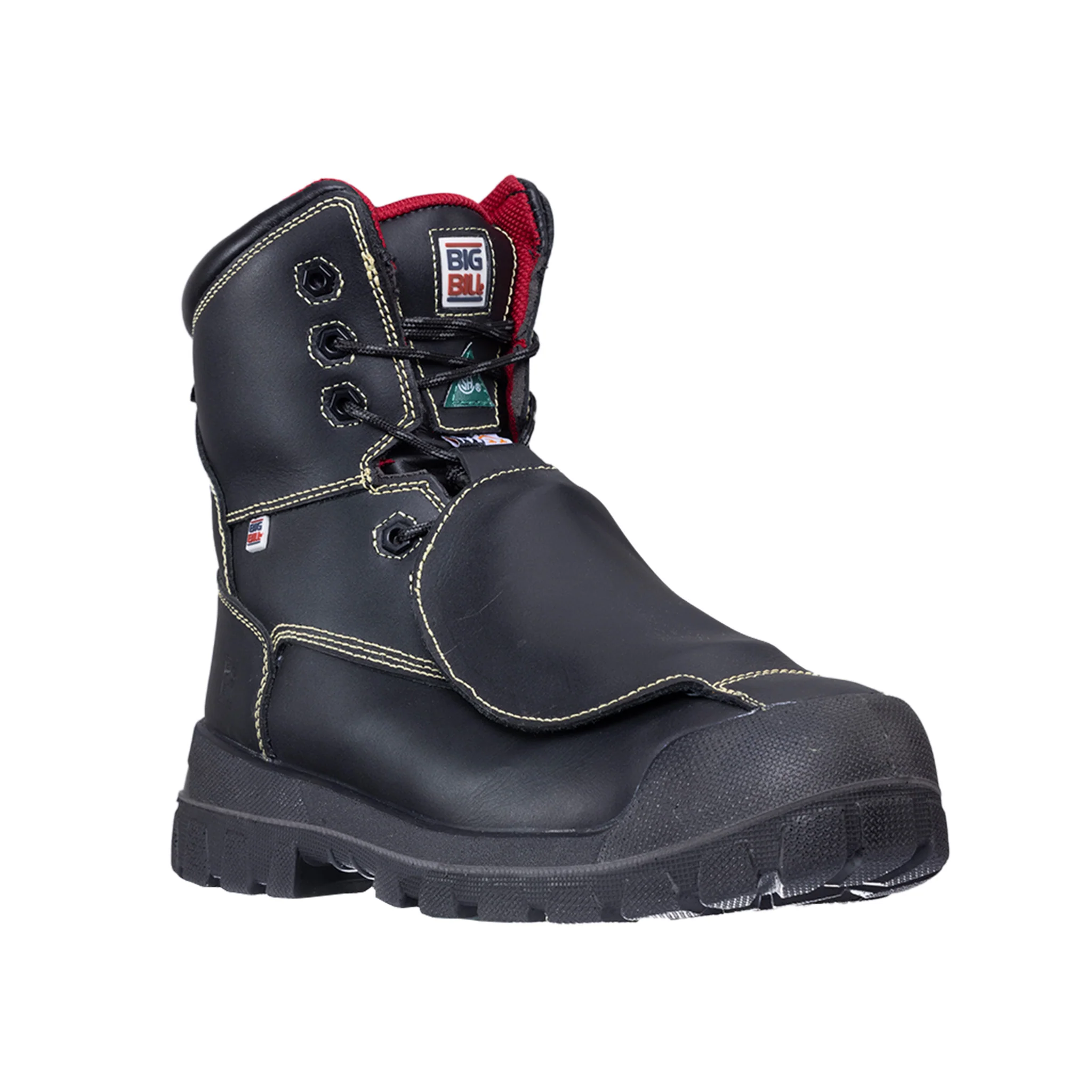 Big Bone 4 Seasons Metal Free & Metatarsal Work Boots 8" - Black - Image 3
