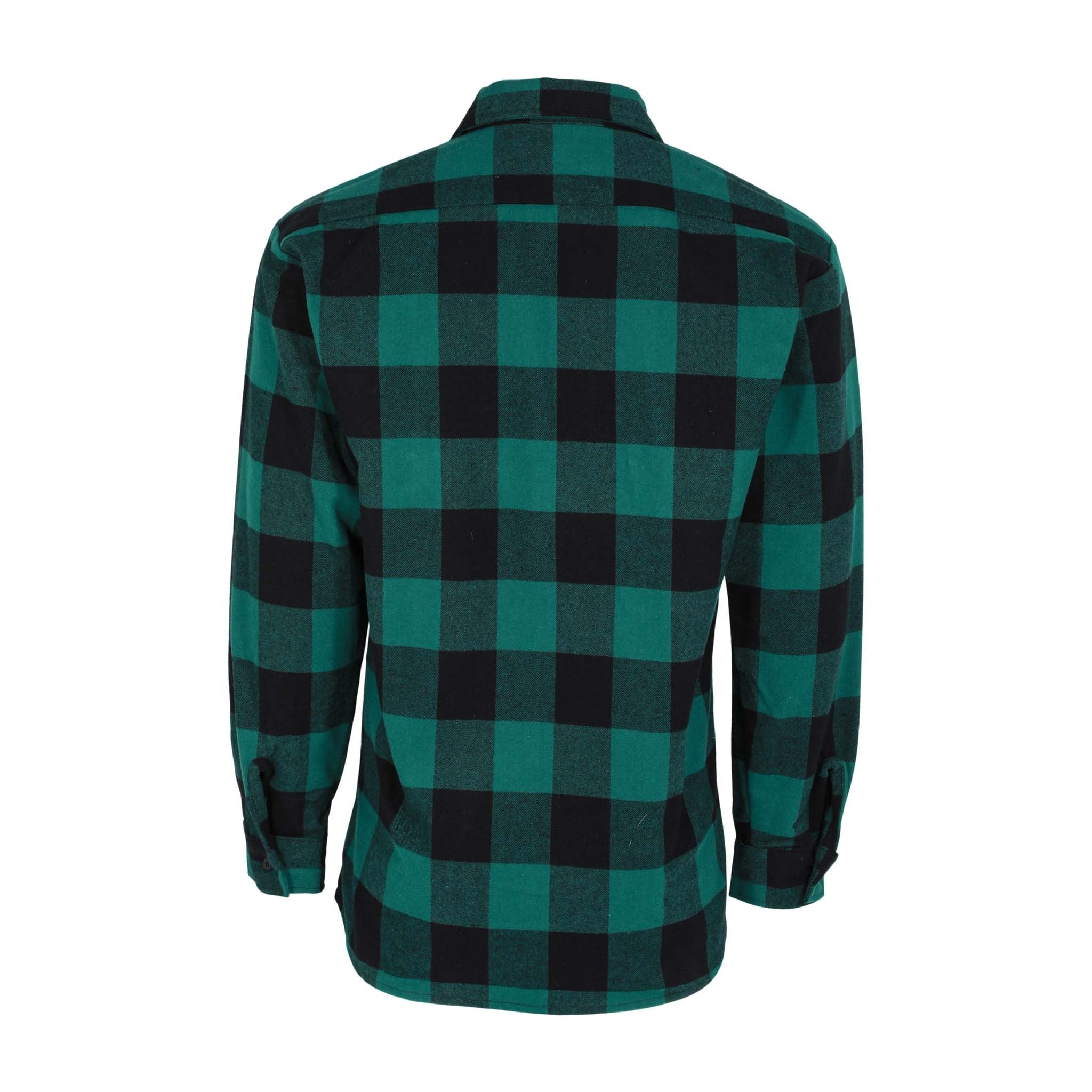 Brawny Flannel Shirt - (455) Plaid green & black - Image 2