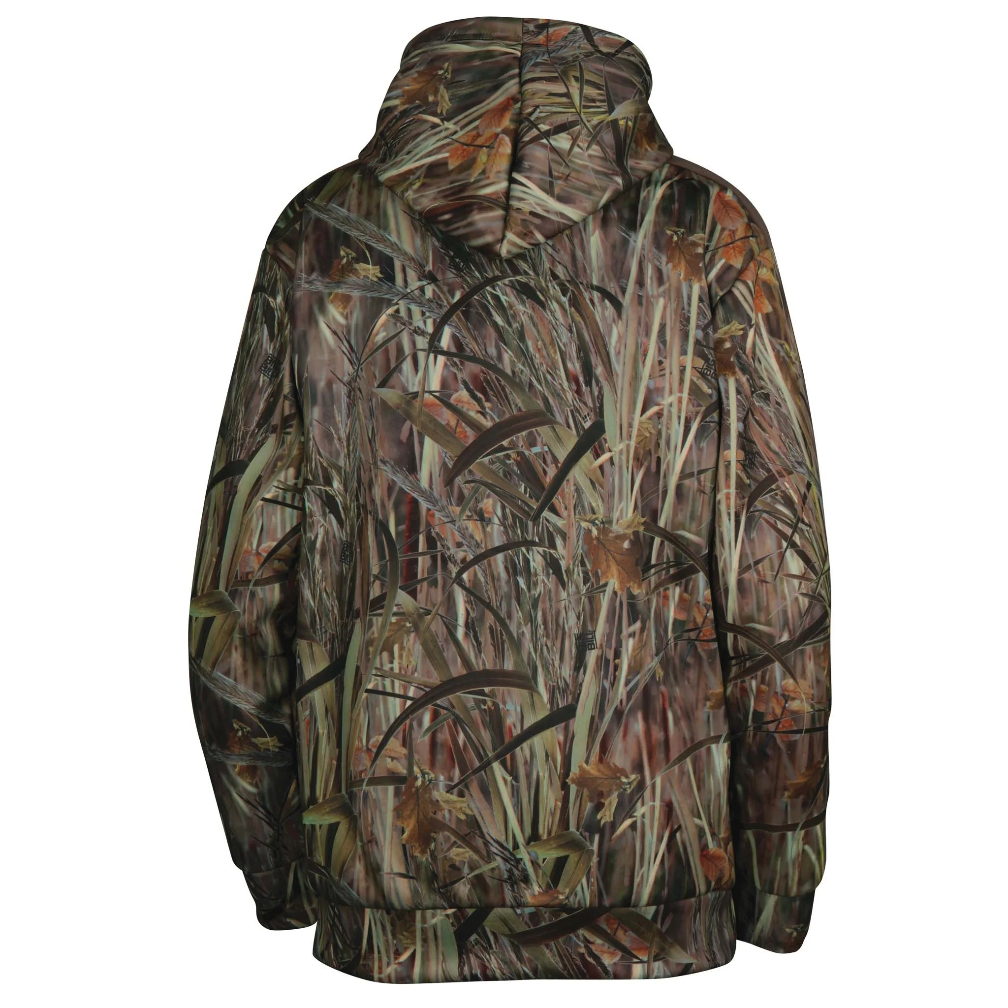 Camo Fleece Hoodie - Cattail camo - Image 2
