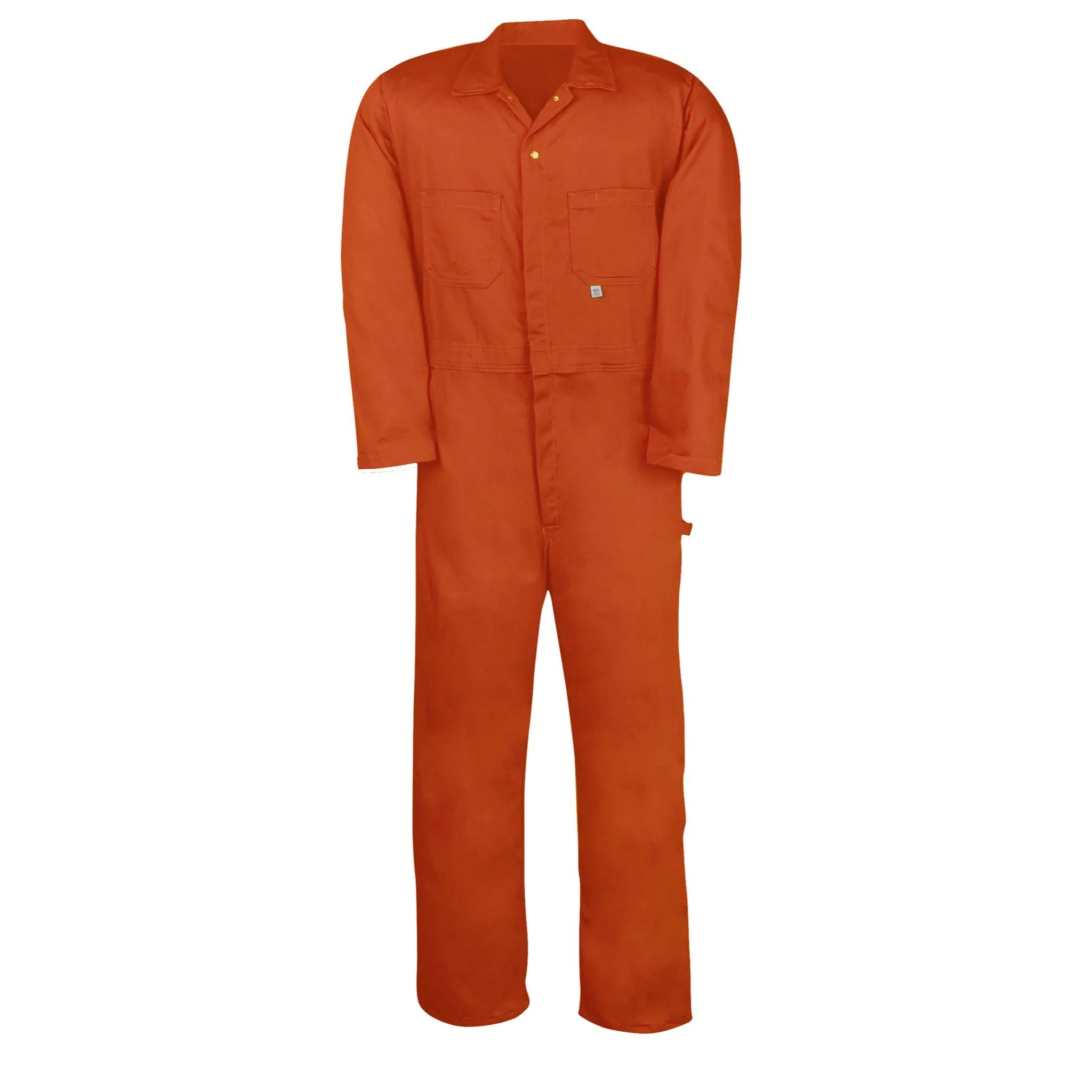 Cotton Industrial Work Coverall - Orange