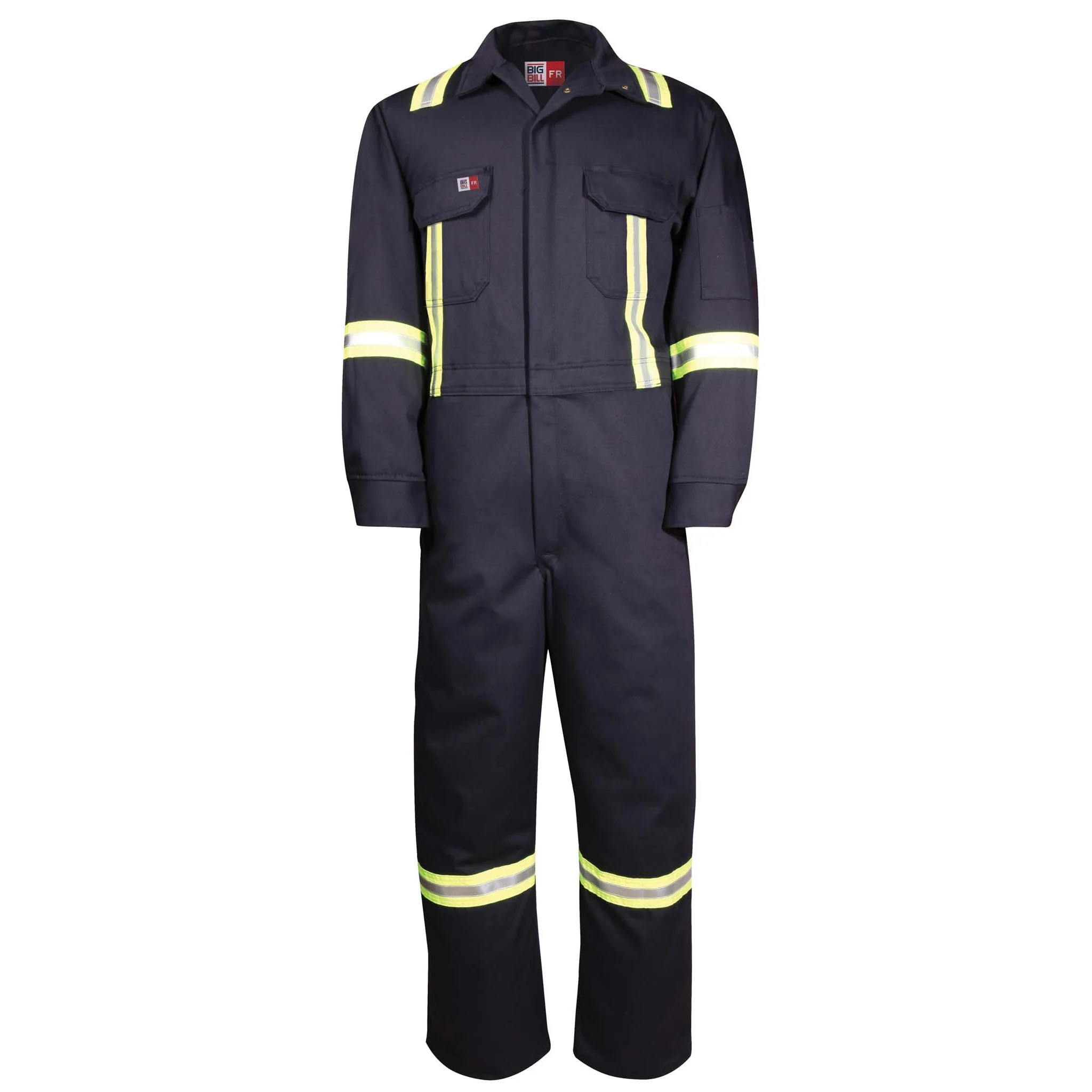 Deluxe FR Coverall 7 oz with Reflective Tape - Navy