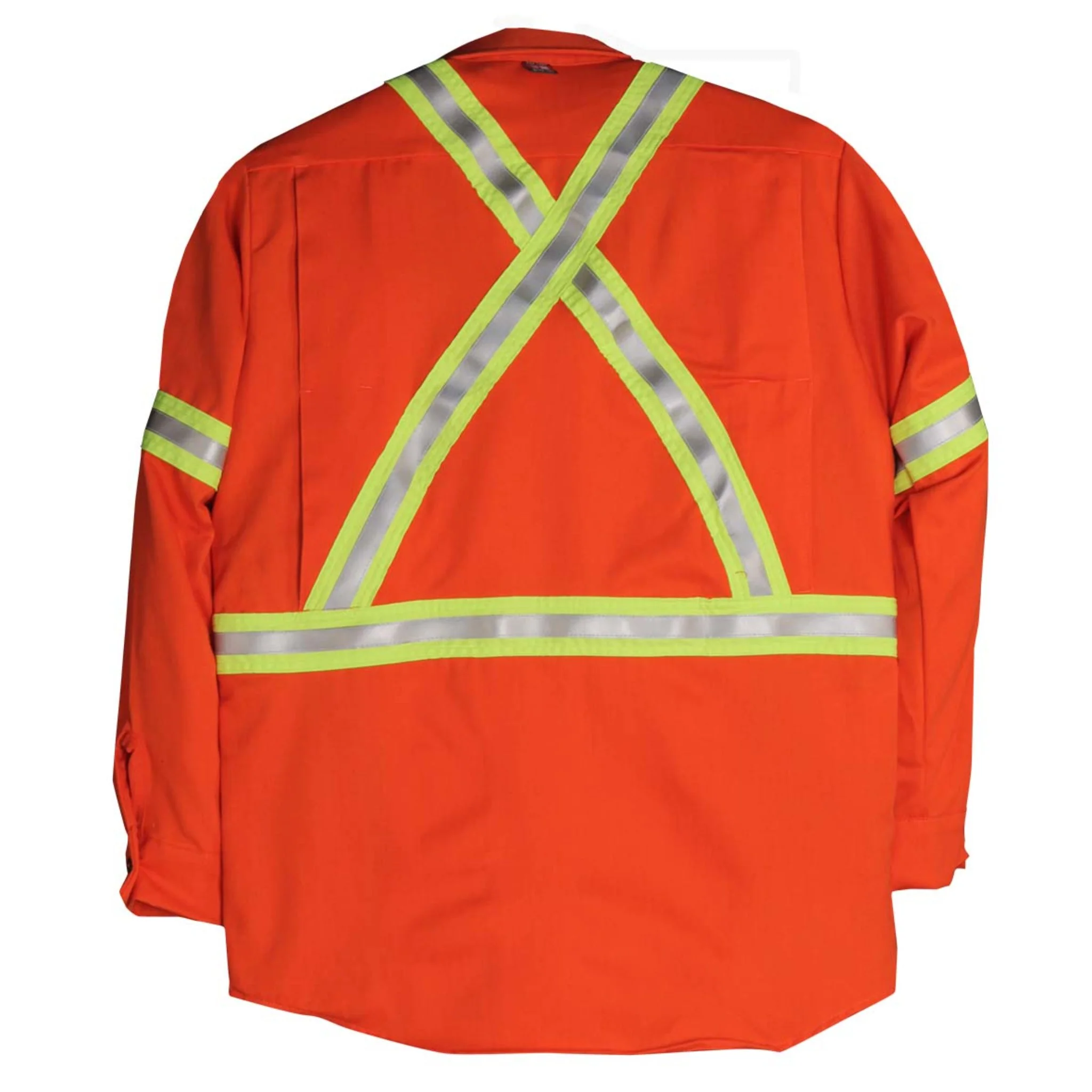 Flashtrap® Ventilated FR Shirt with Reflective Tape - Orange - Image 2
