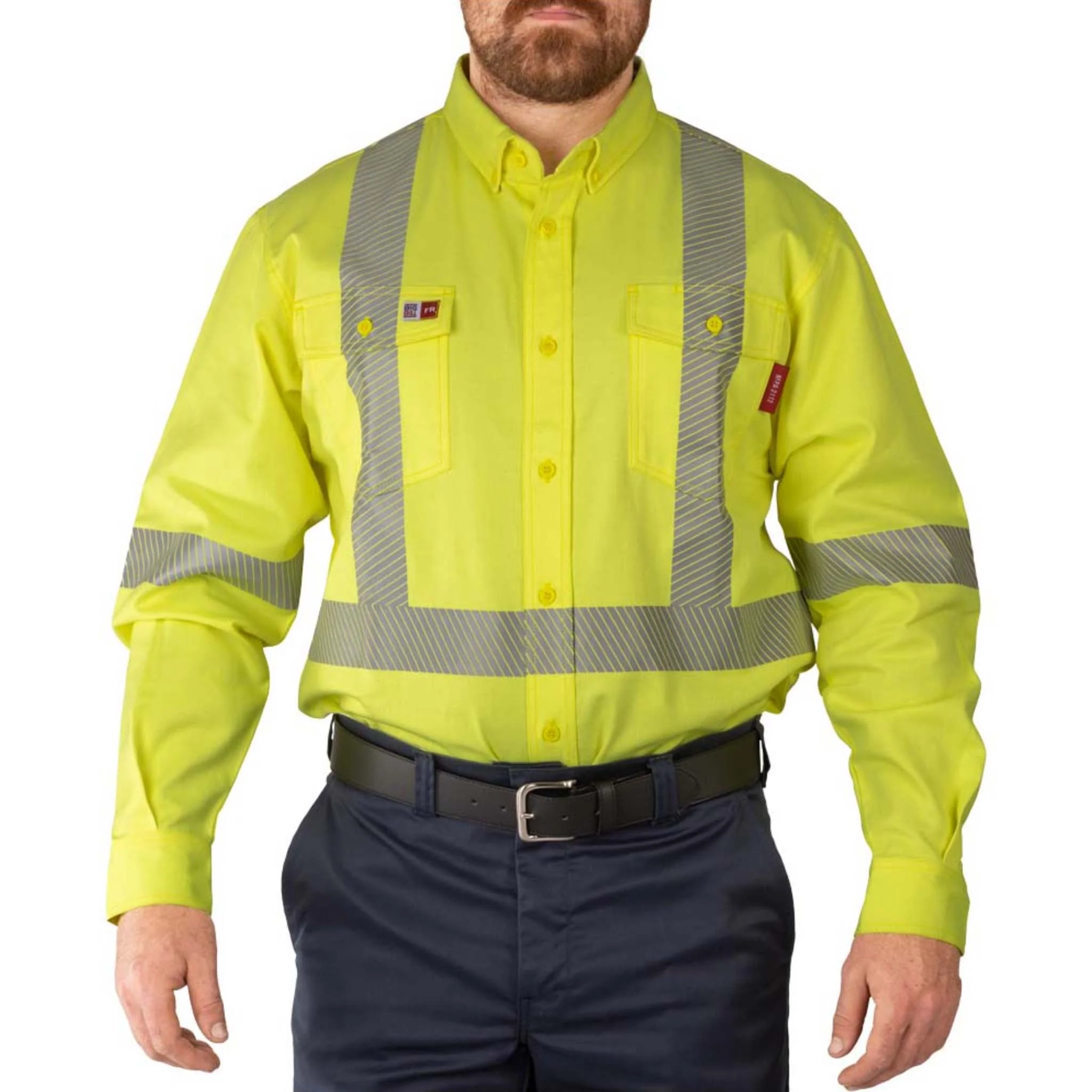 FR PRO® Button-Down Dress Shirt - Yellow - Image 5