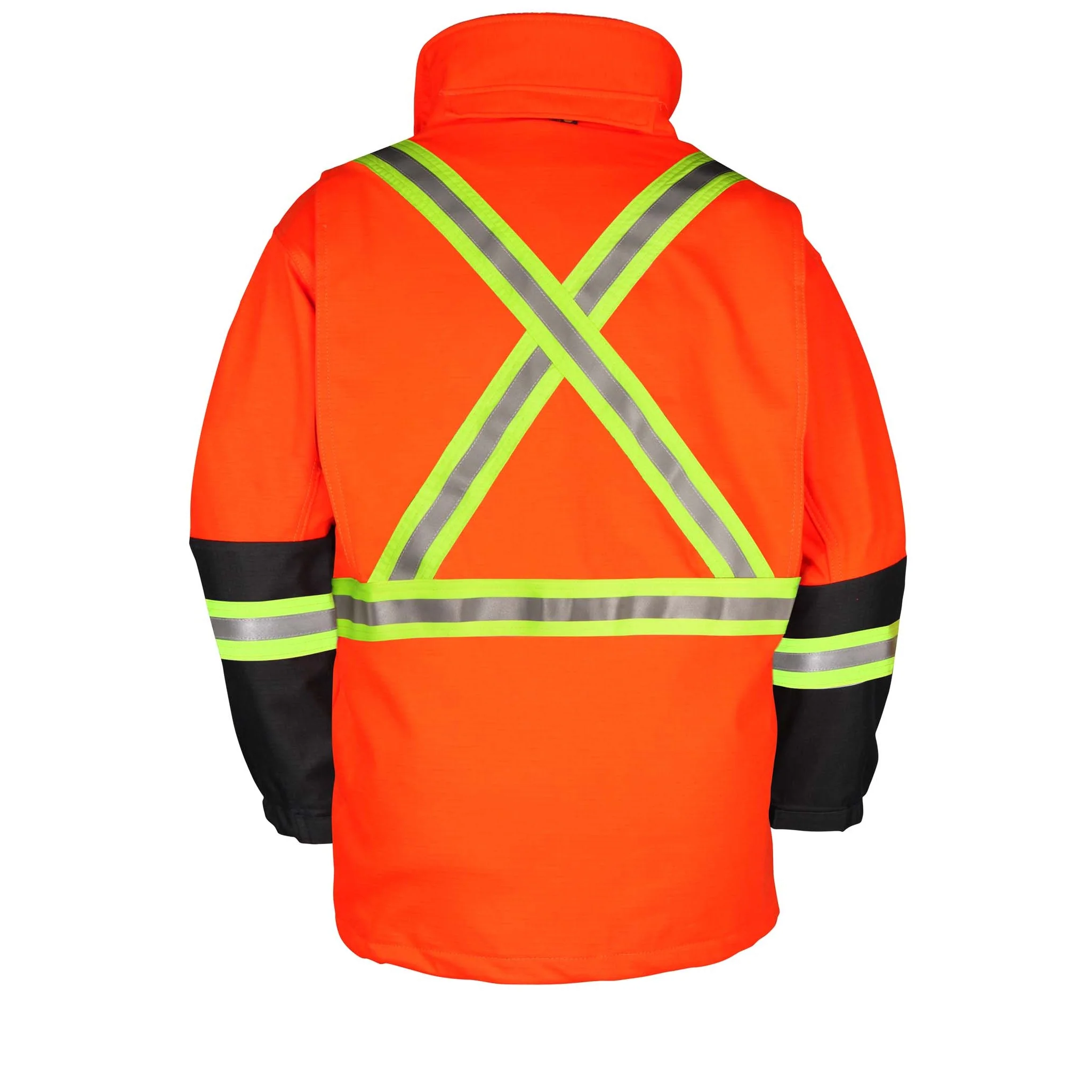 FR Softshell Jacket with Reflective Tape - Orange - Image 2
