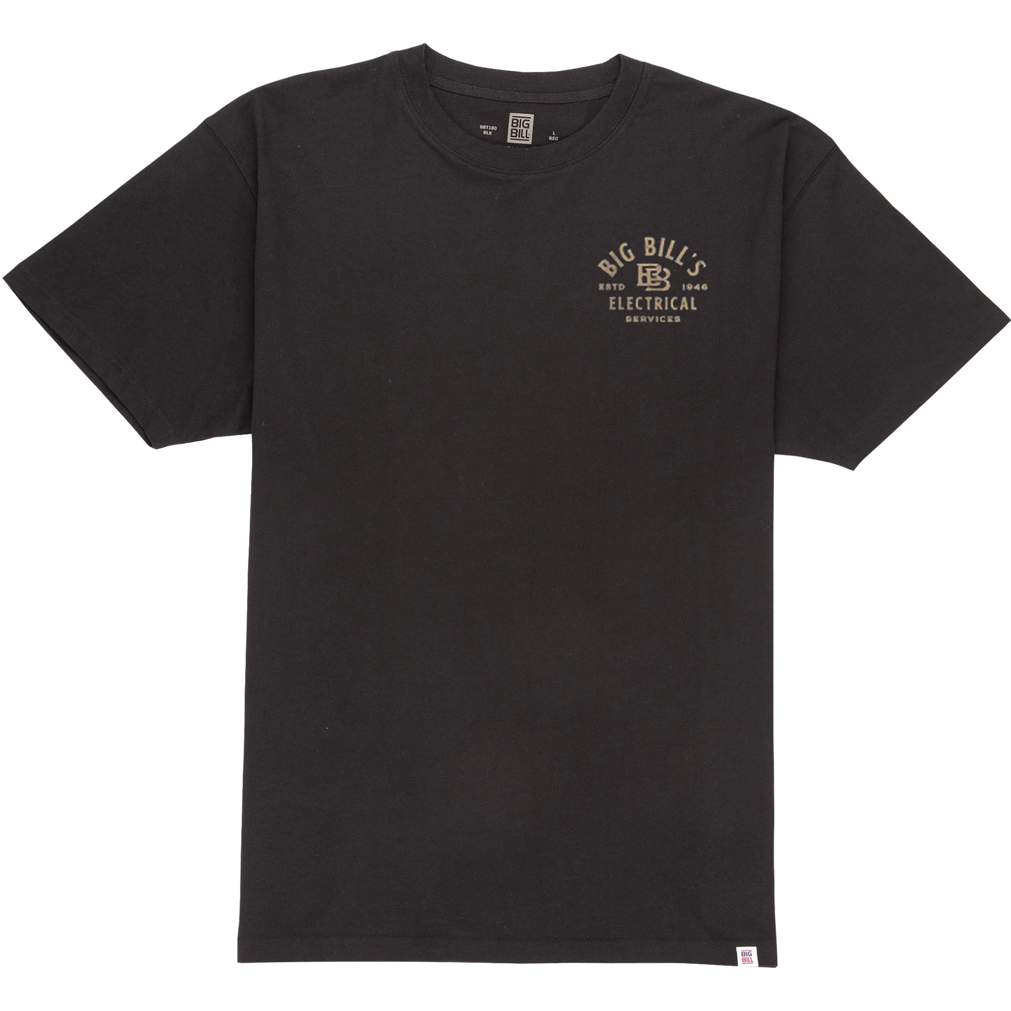 Heavyweight Short-Sleeve Electrical Graphic T-shirt - Black