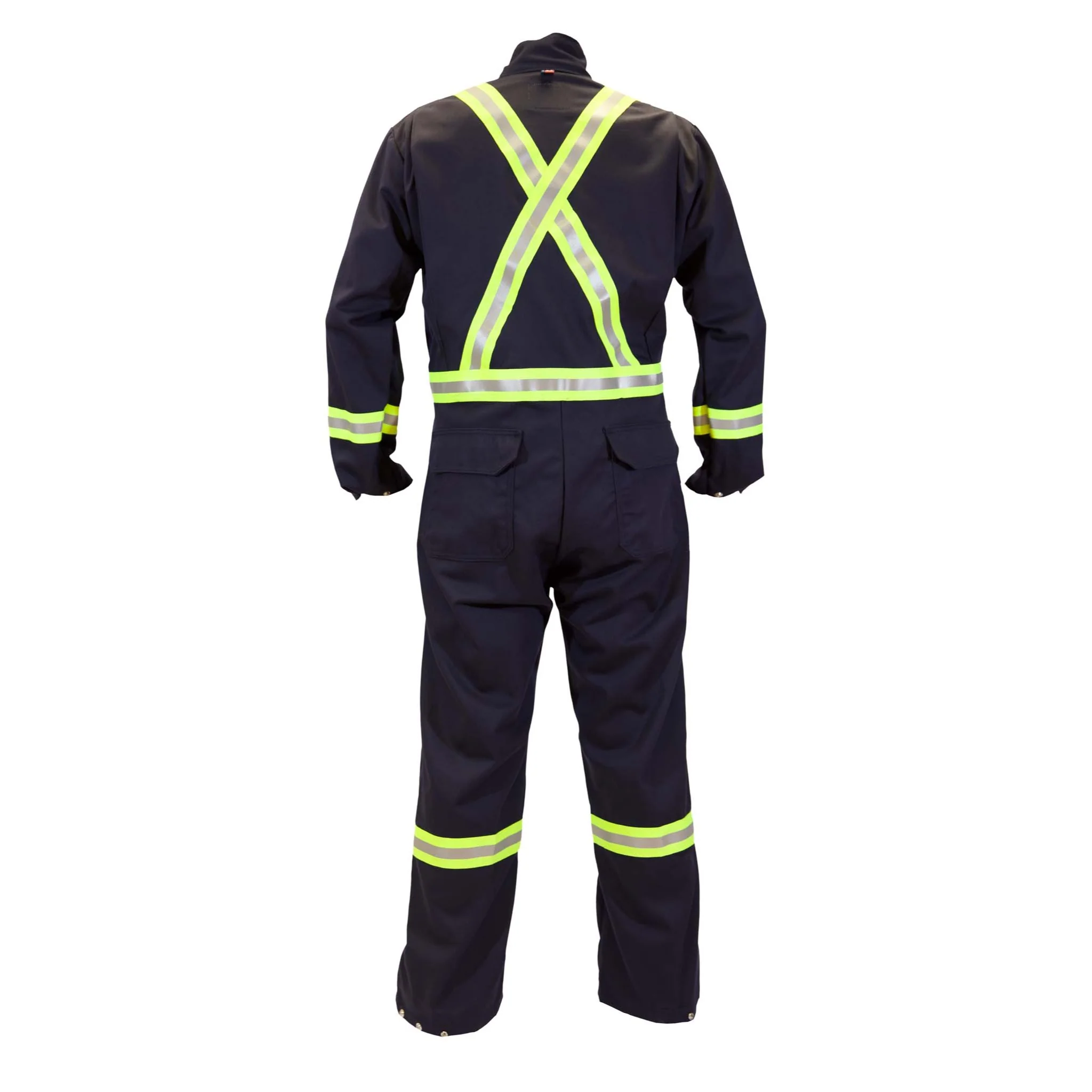 High-Visibility FR Heavy-Duty Welder's Coverall - Navy - Image 2