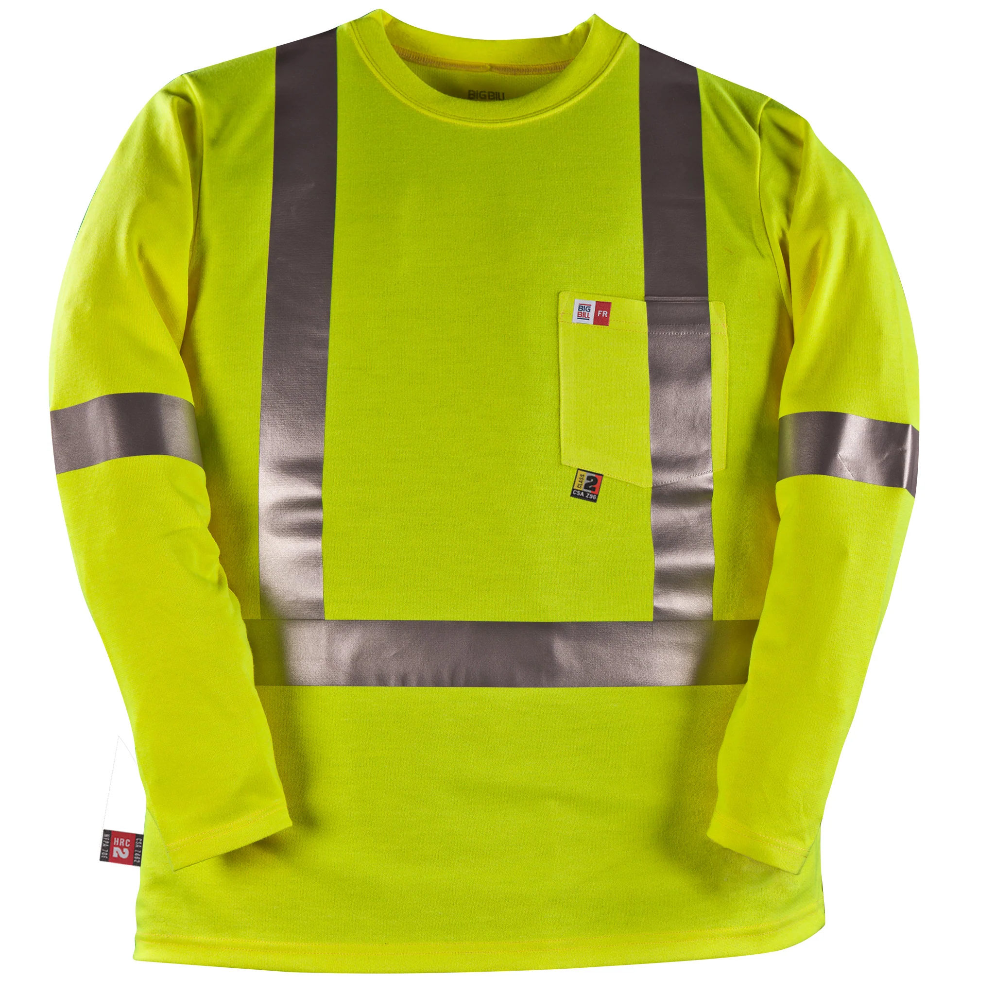 High Visibility FR Long Sleeve T-Shirt - Yellow