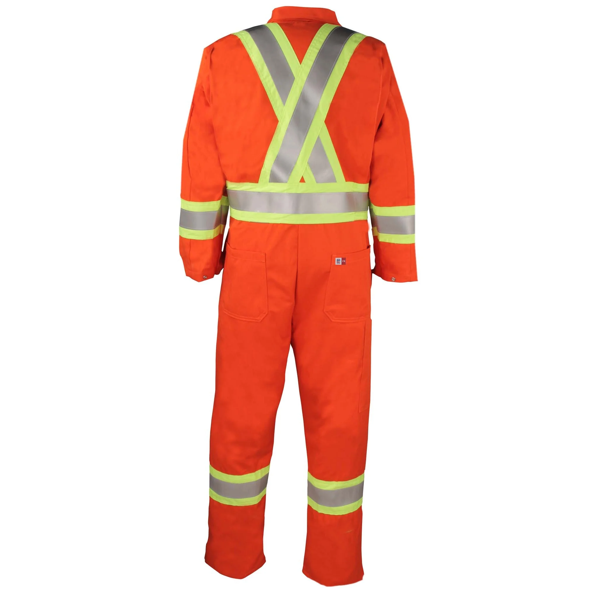 High Visibility FR Unlined Coverall - Orange - Image 2
