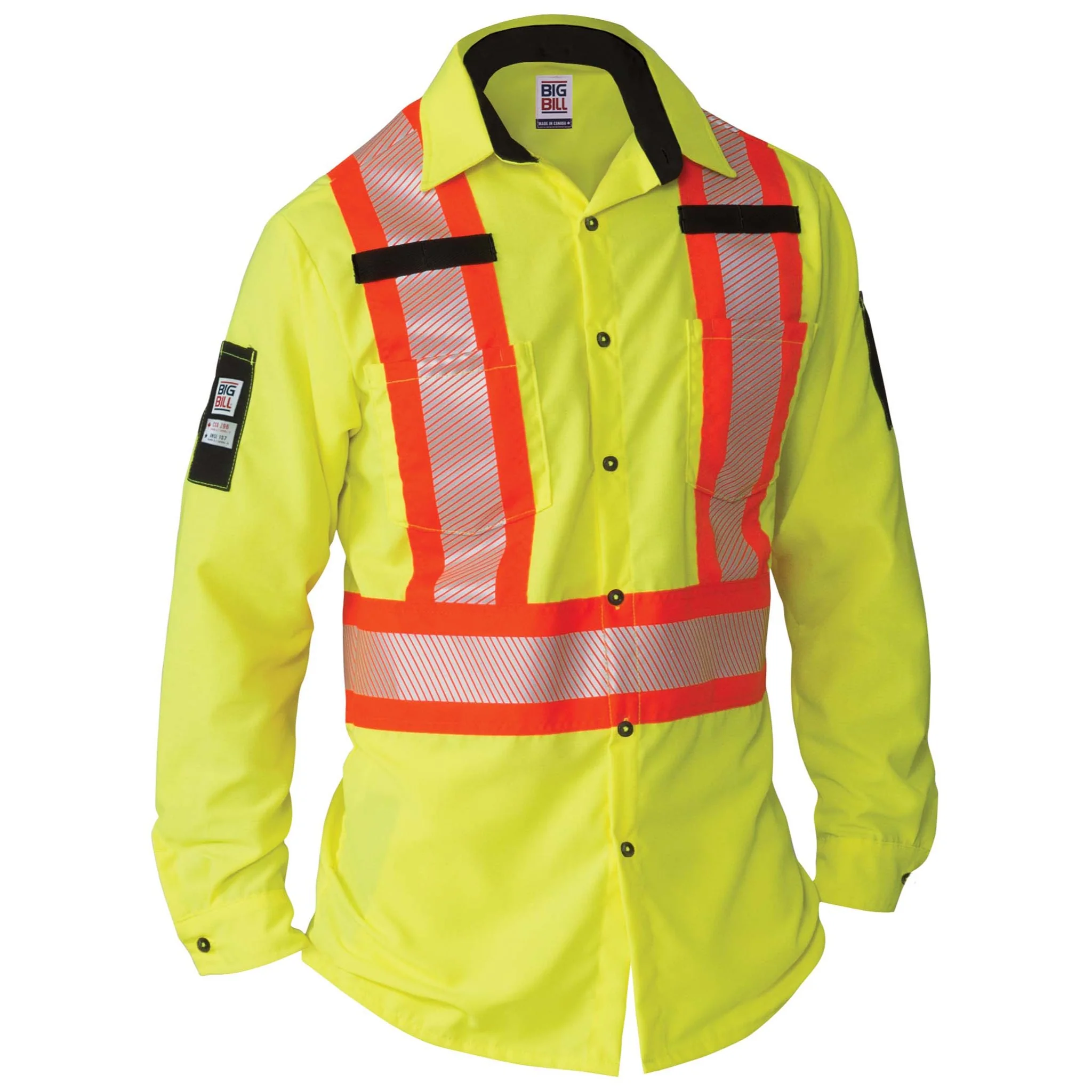 High Visibility Long-Sleeve Ripstop Shirt - Yellow