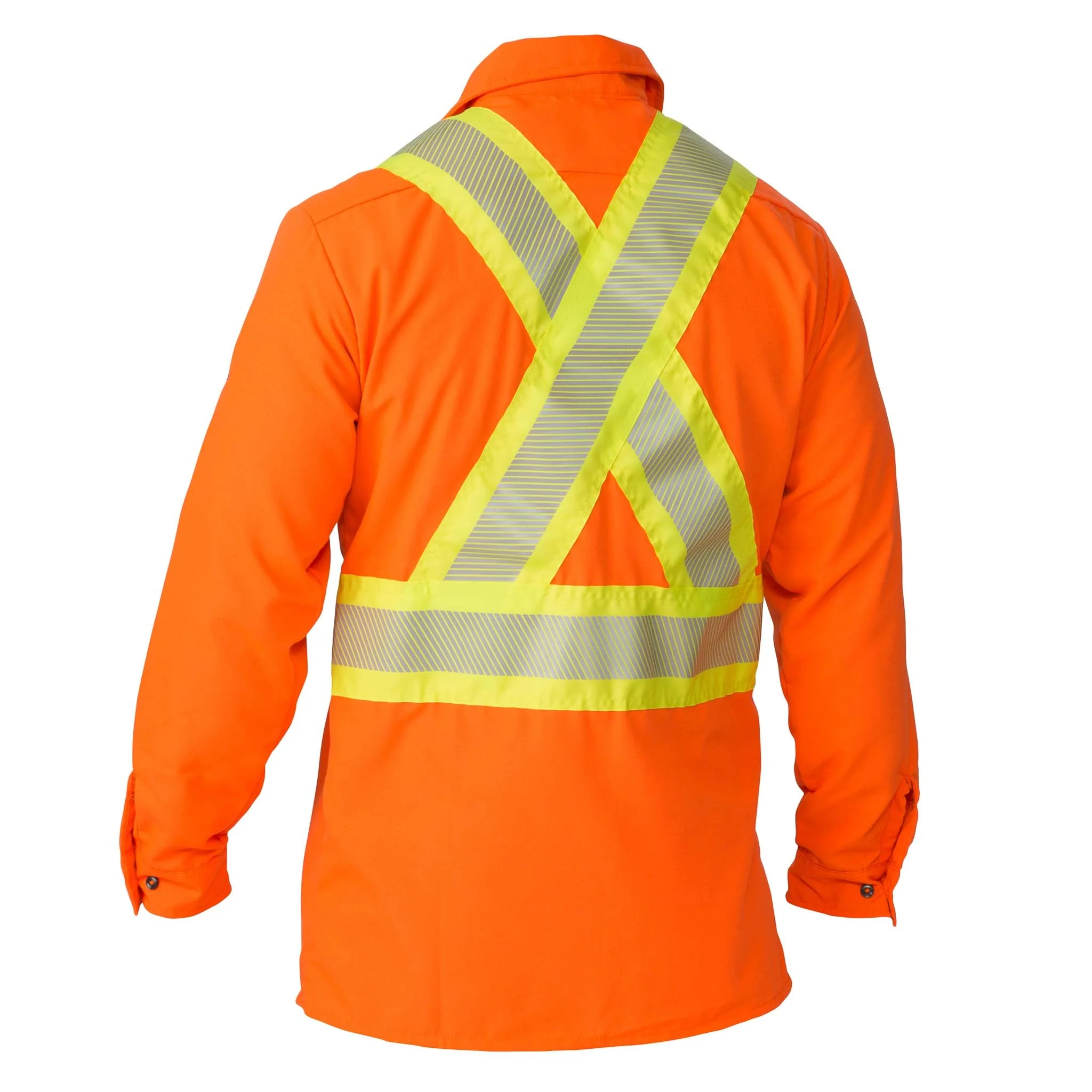 High Visibility Long-Sleeve Ripstop Shirt - Orange - Image 2