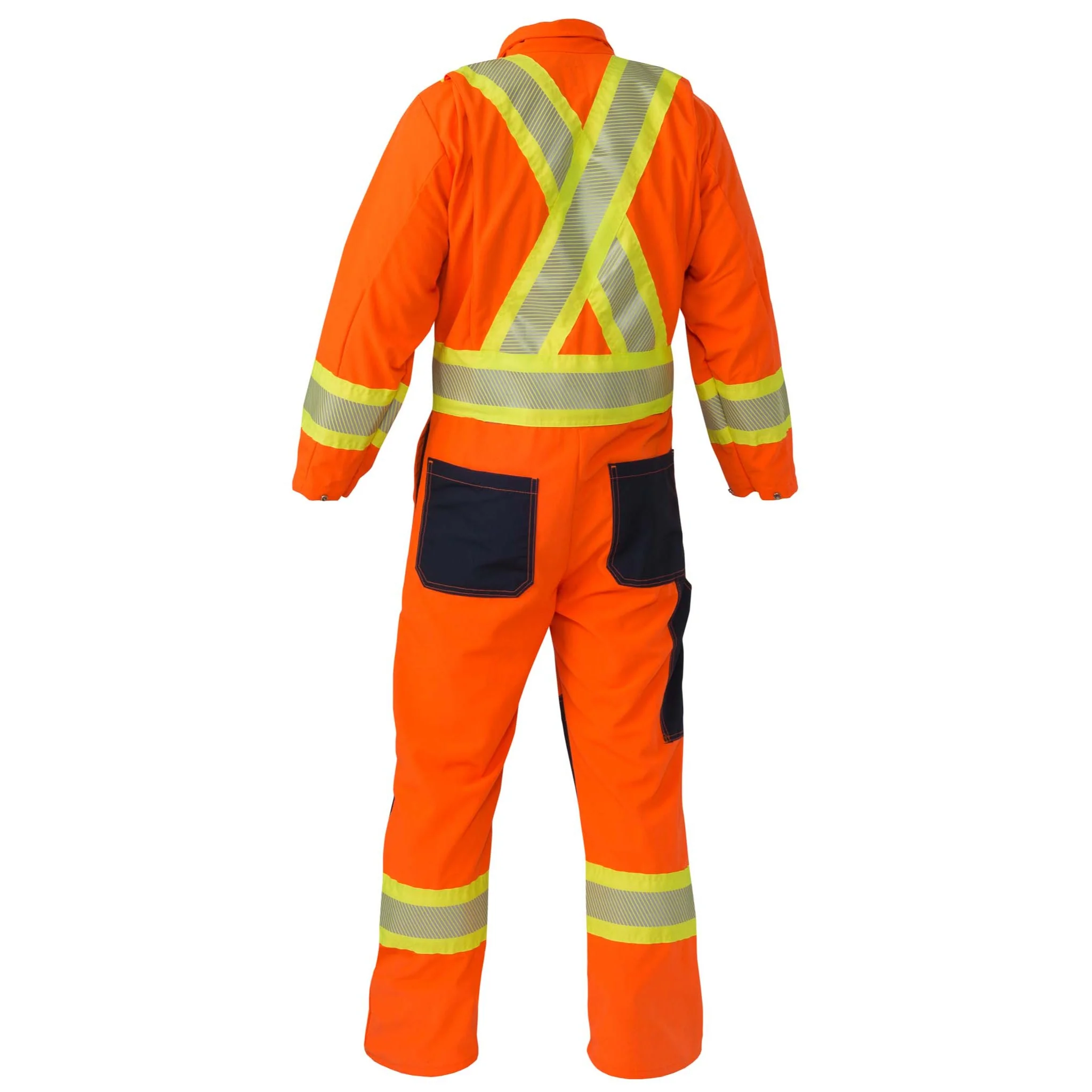 High Visibility Ripstop Coverall - Orange - Image 2