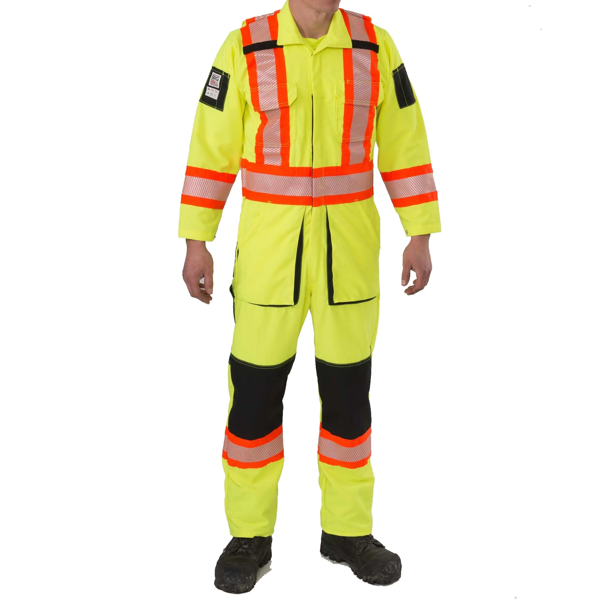 High Visibility Ripstop Coverall - Yellow - Image 3