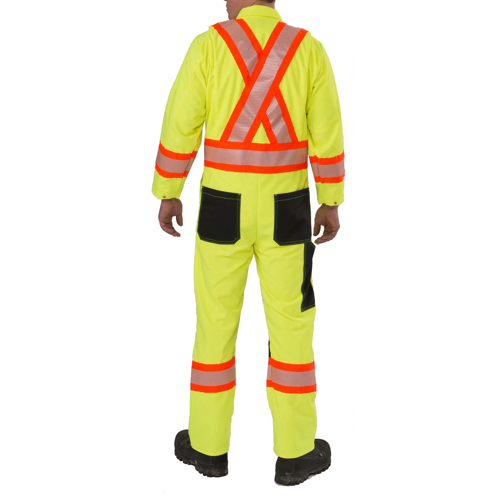 High Visibility Ripstop Coverall - Yellow - Image 4