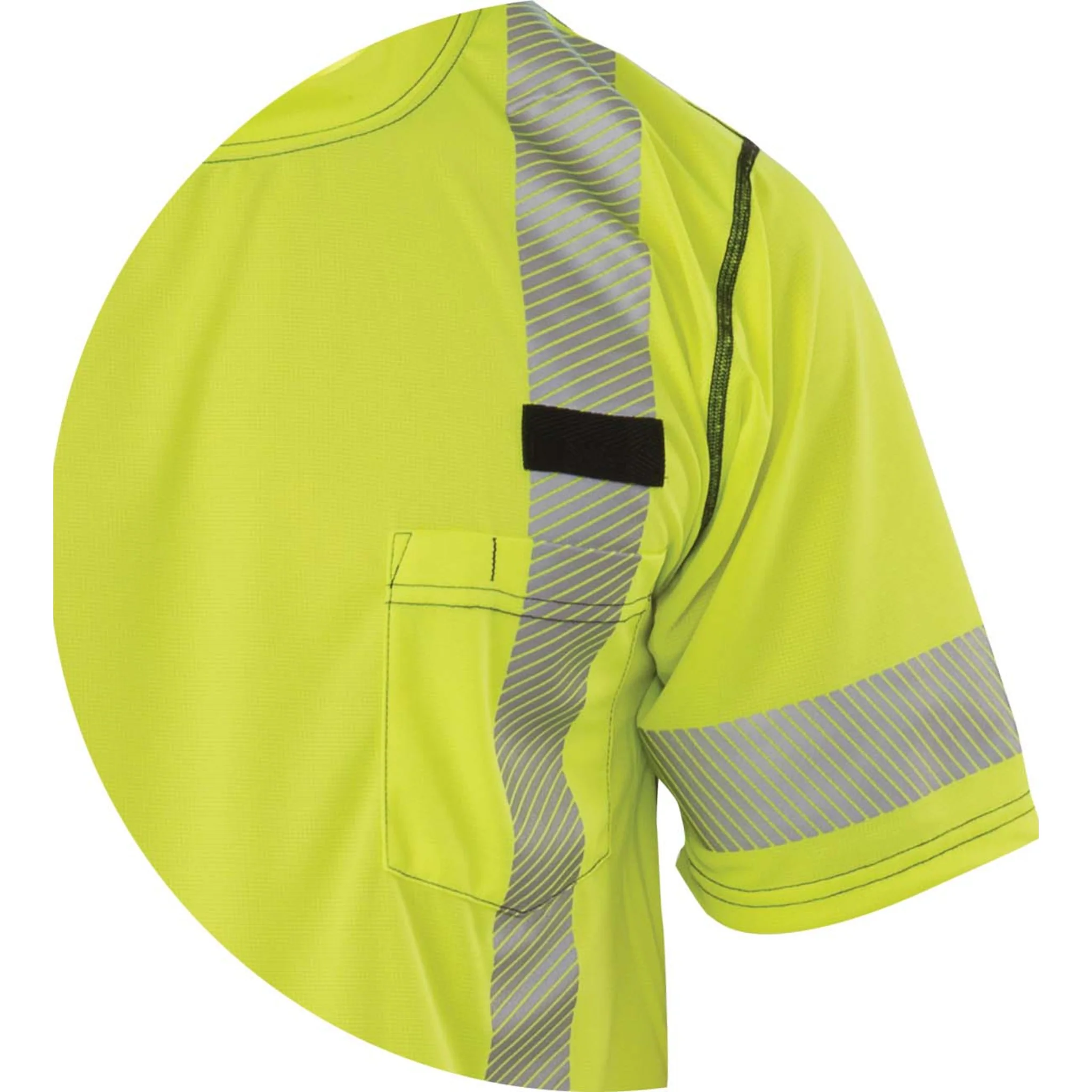 High Visibility Short-Sleeve Athletic Performance T-shirt - Yellow - Image 5