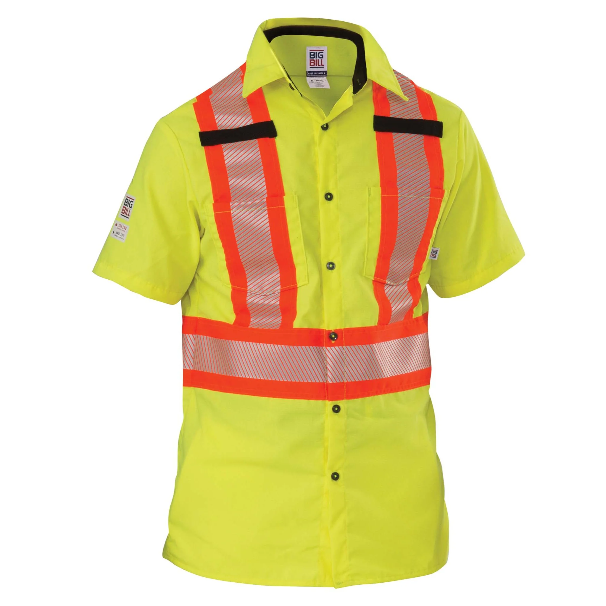 High Visibility Short-Sleeve Ripstop Shirt - Yellow