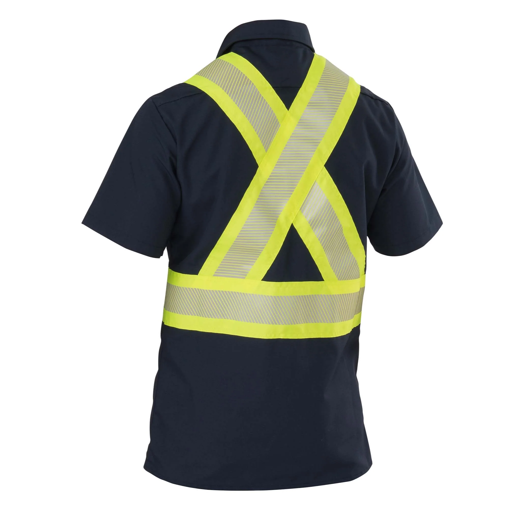 High Visibility Short-Sleeve Ripstop Shirt - Navy - Image 4