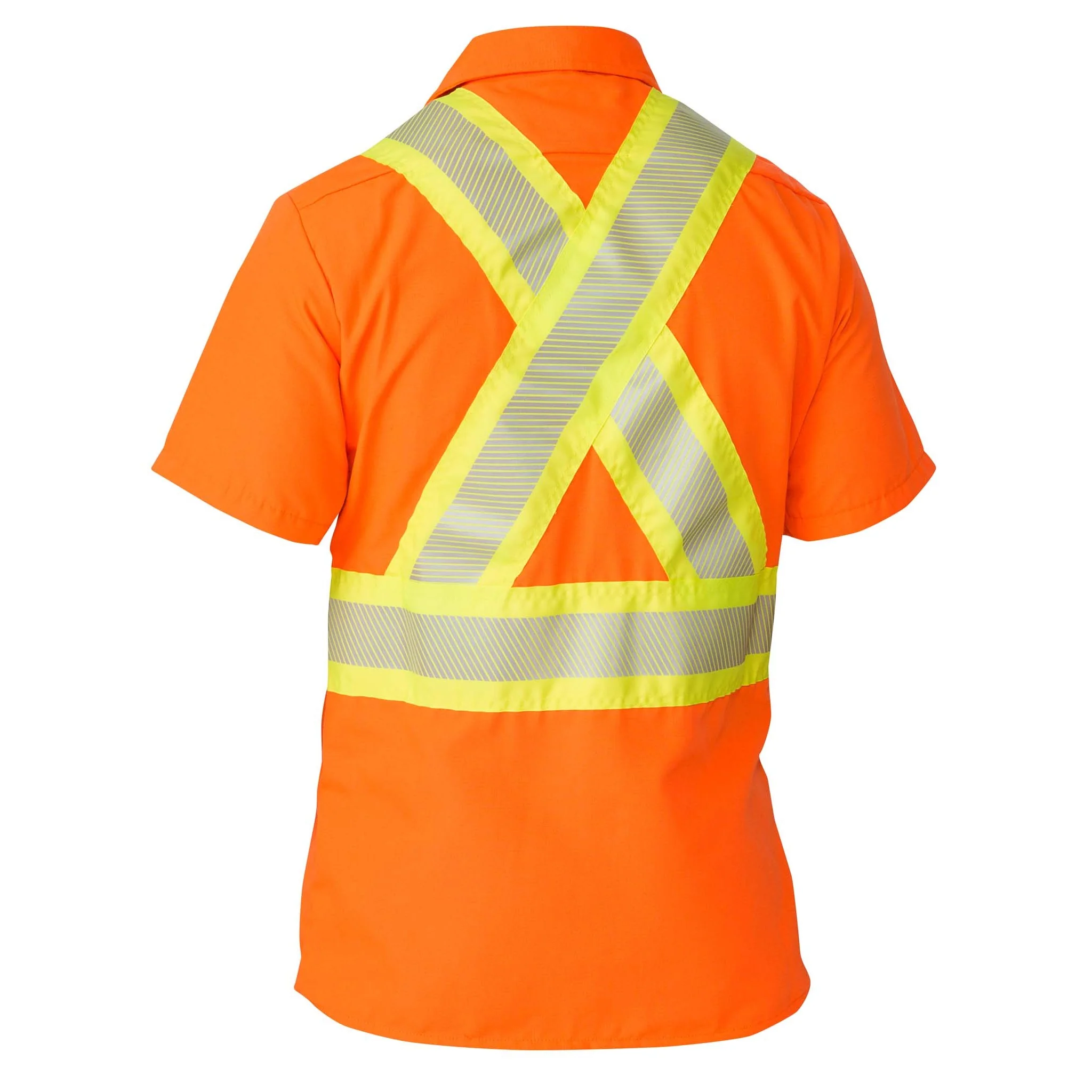 High Visibility Short-Sleeve Ripstop Shirt - Orange - Image 2