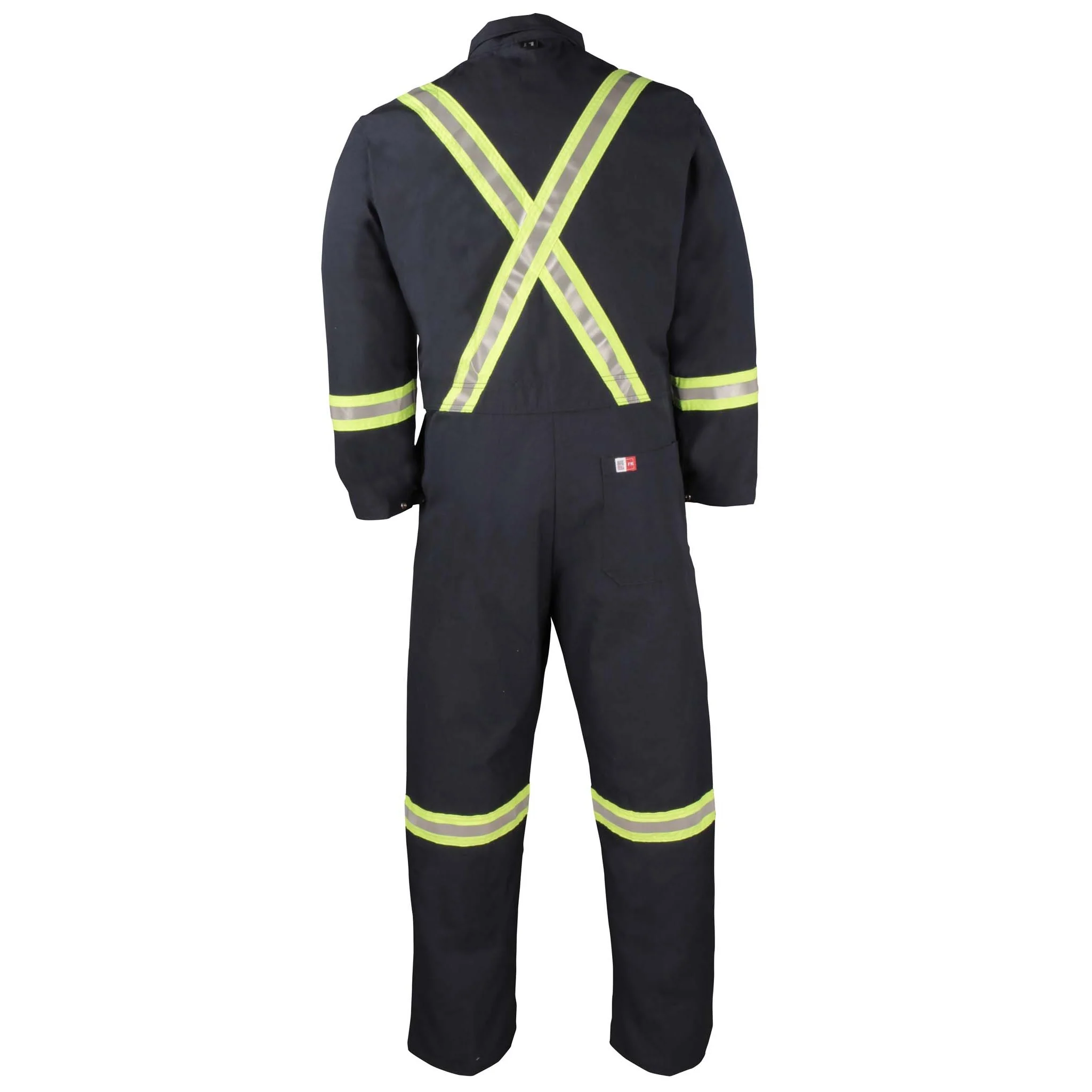 High-visibility Unlined FR Economy Work Coverall - Navy - Image 2