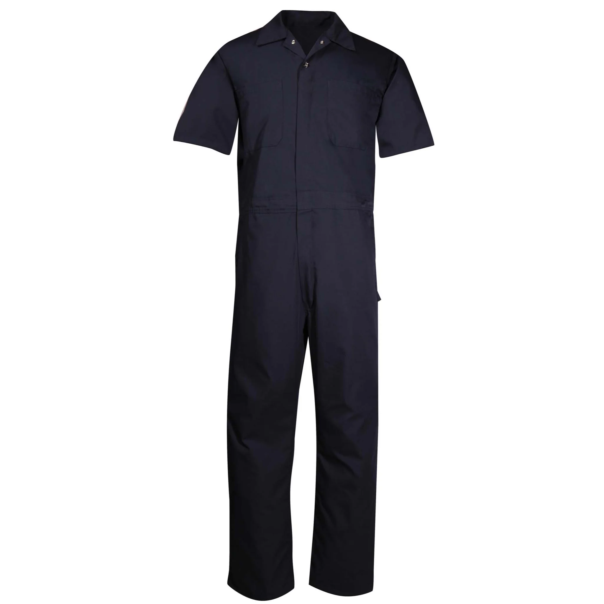 Lightweight Poplin Short-Sleeve Work Coverall - Navy