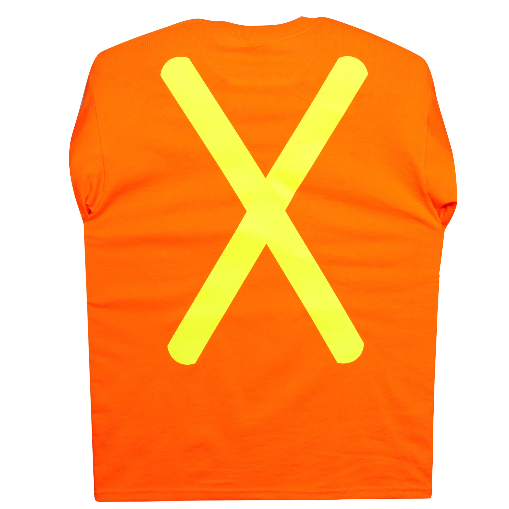 Long-Sleeve T-Shirt with Reflective Material - Orange - Image 2