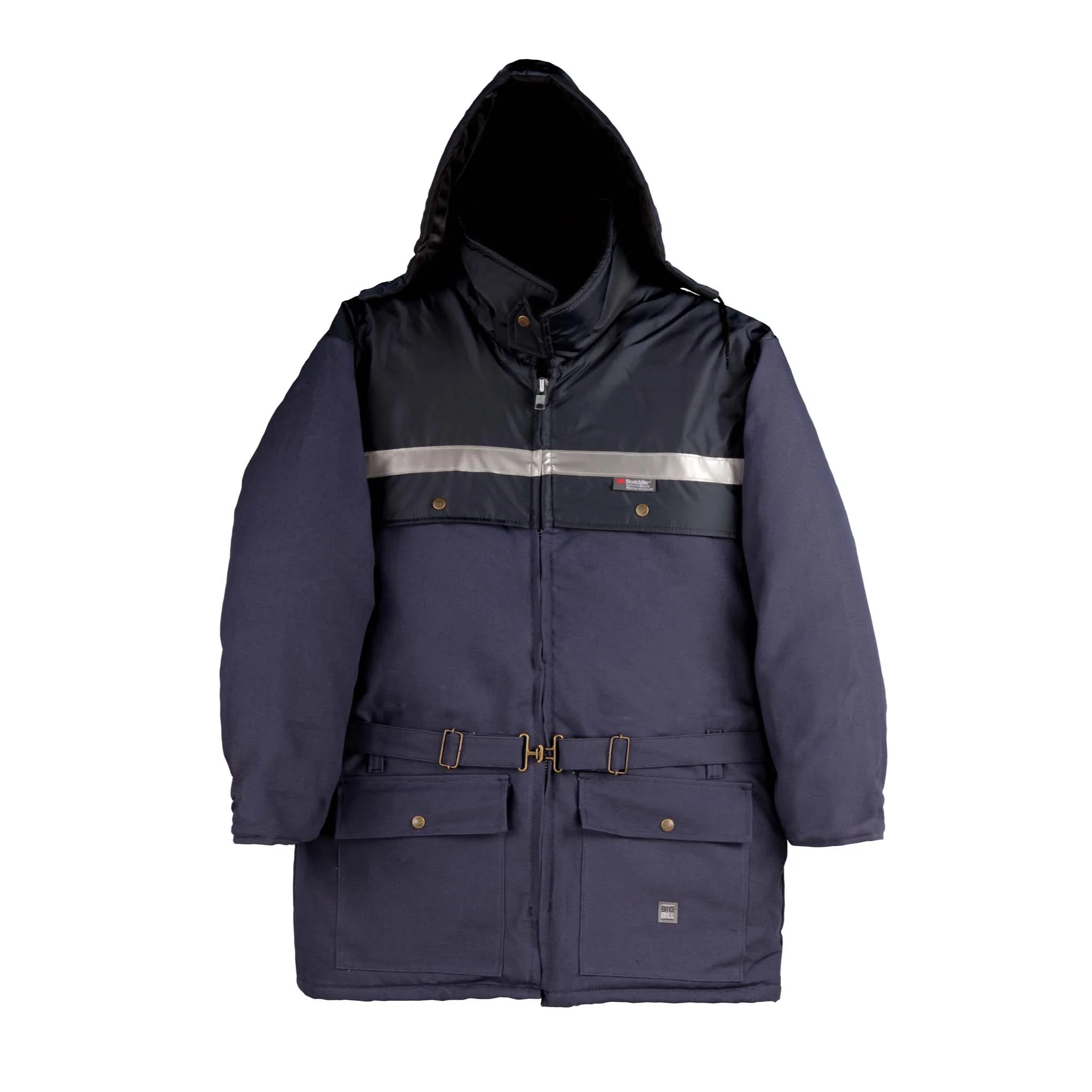 Parka with Reflective Tape - Navy
