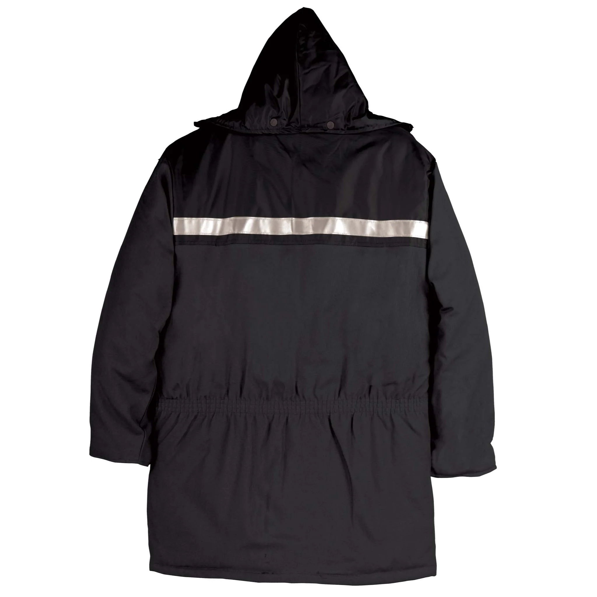 Parka with Reflective Tape - Black - Image 2