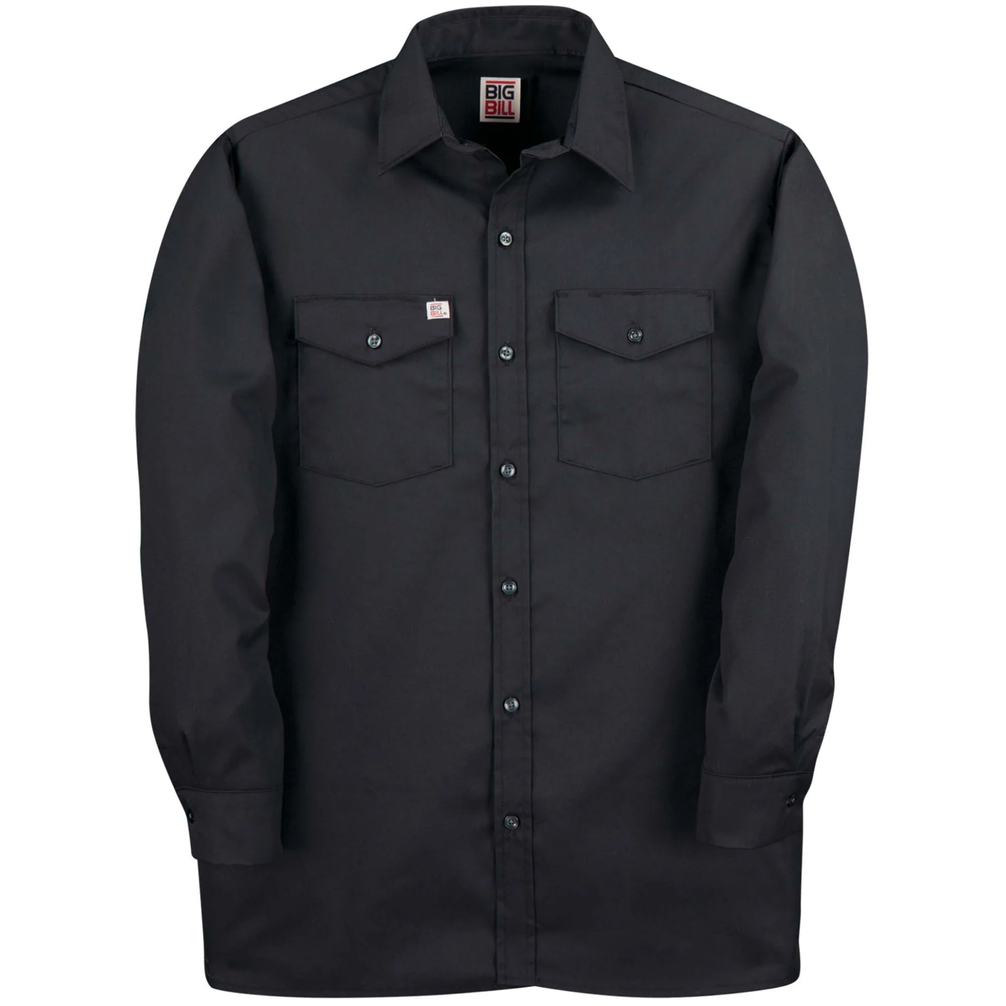 Premium Long-Sleeve Work Shirt - Black