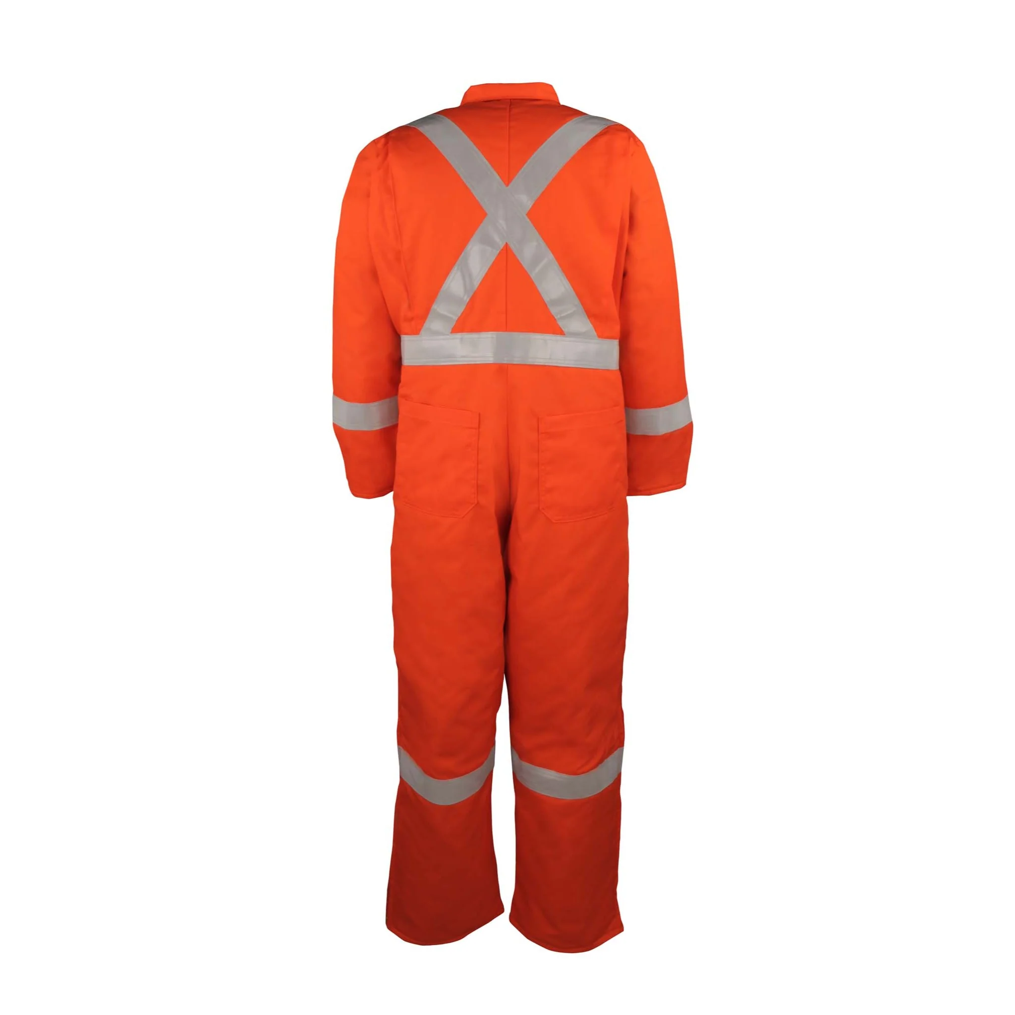 Premium Twill Insulated Coverall with Reflective Material - Orange - Image 2