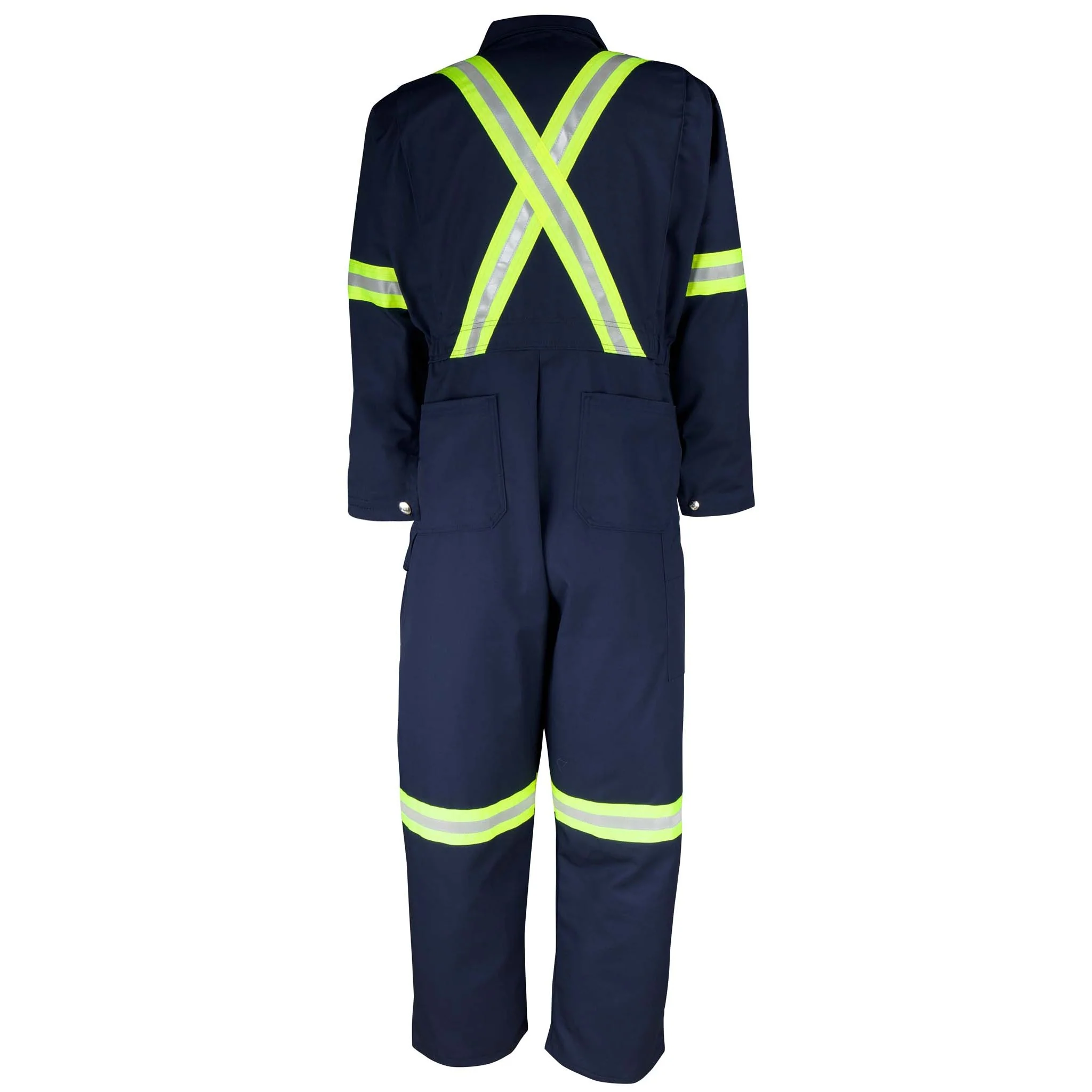 Premium Work Coverall with Reflective Material - Navy - Image 2