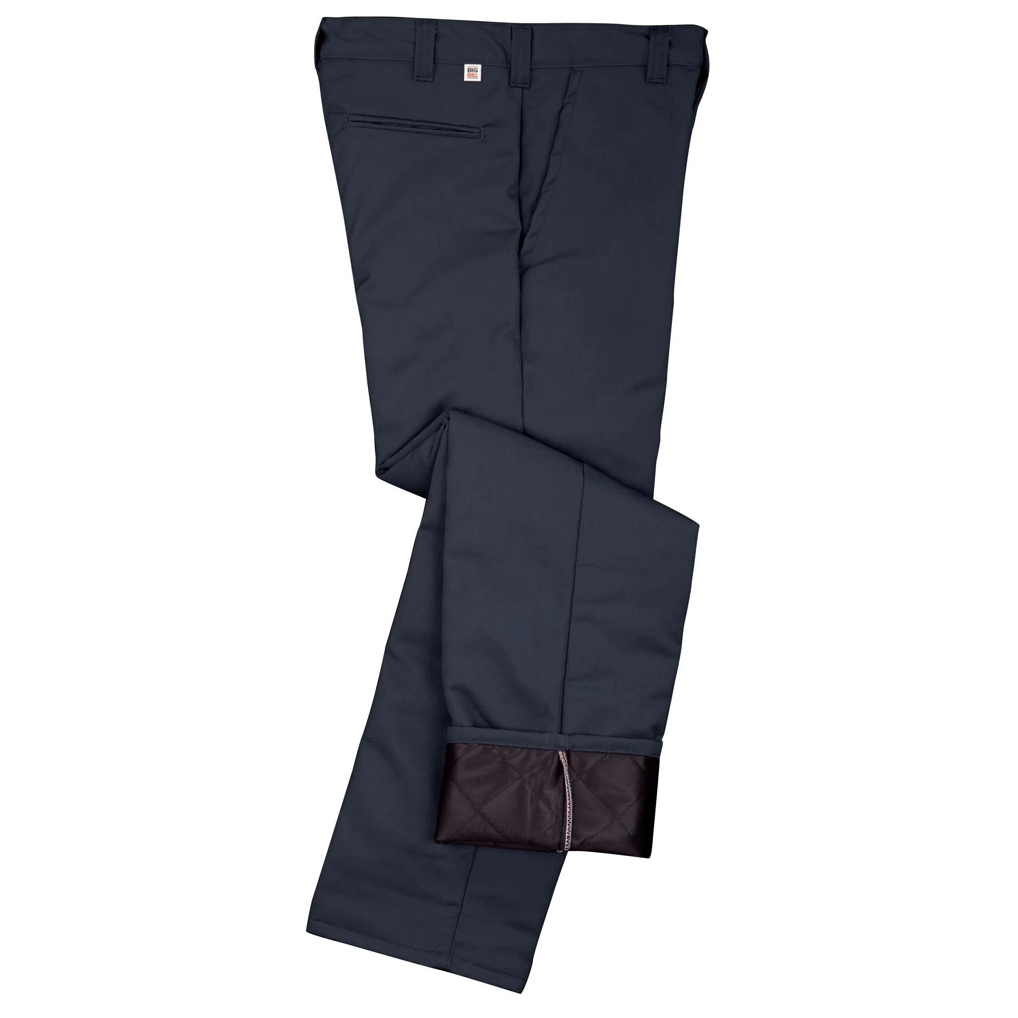Regular Fit Poly-Quilt Lined Work Pants - Navy - Image 3