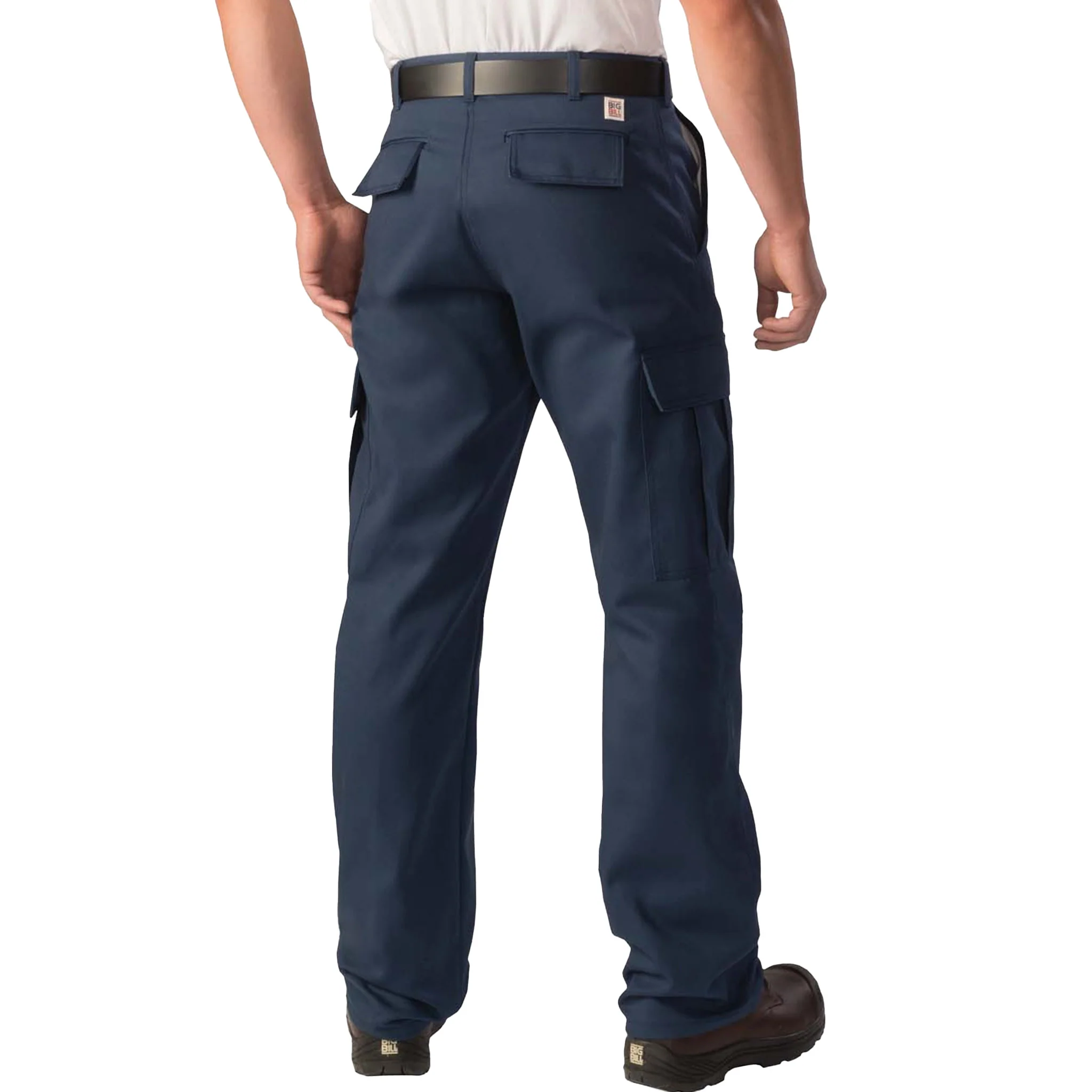 Relaxed Fit Lined Cargo Pants - Navy - Image 2