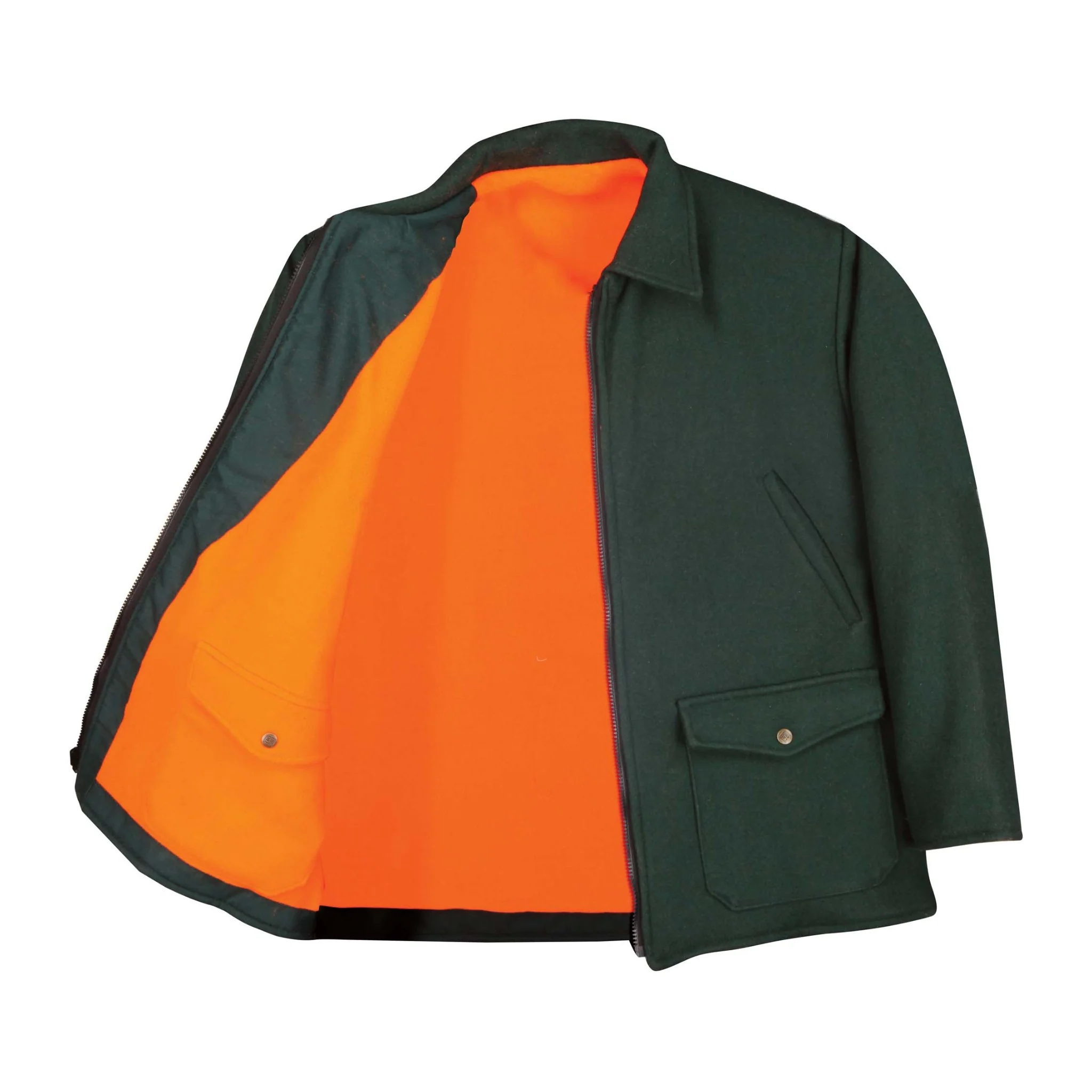 Reversible Wool Jacket - Green - Image 2