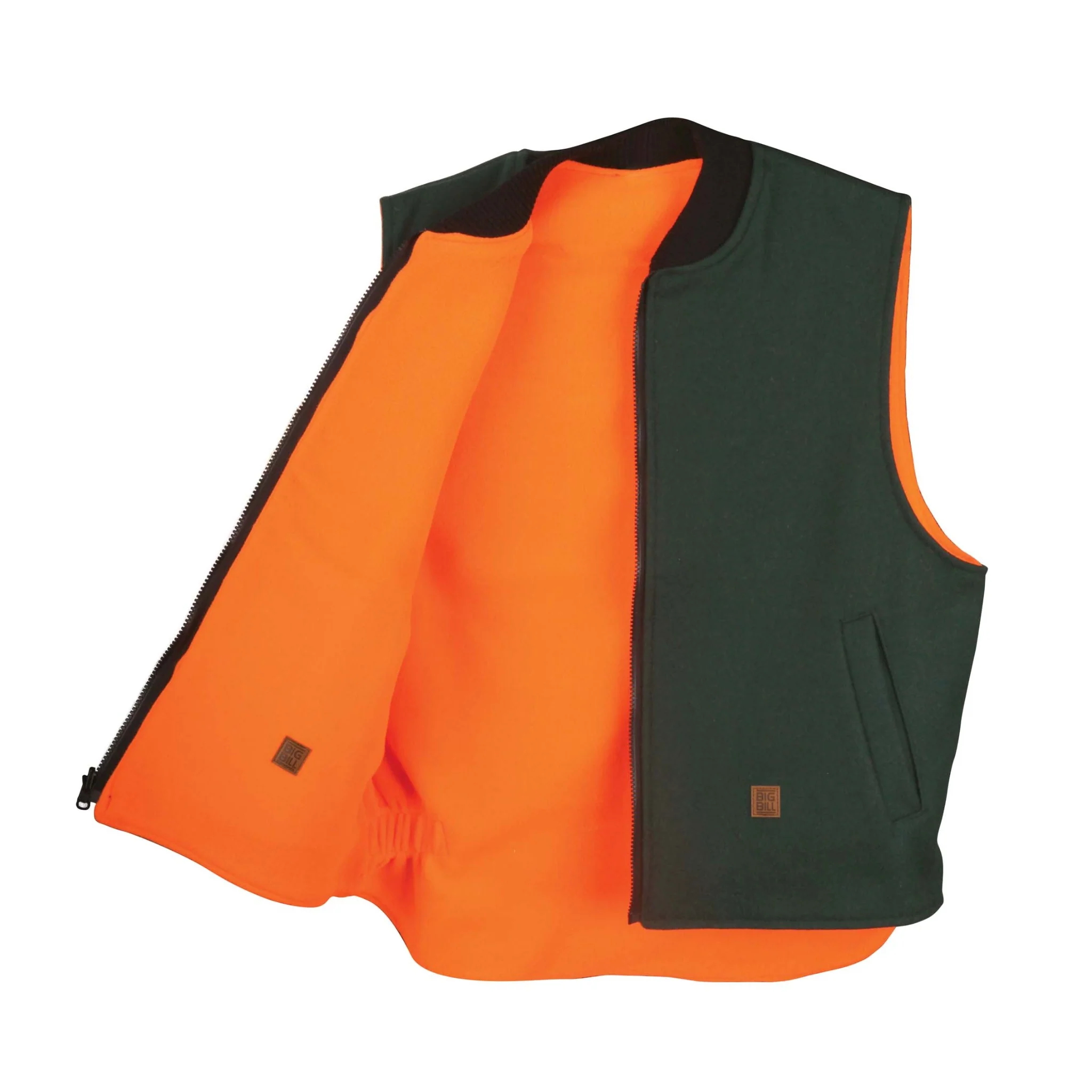 Reversible Wool Vest - Green