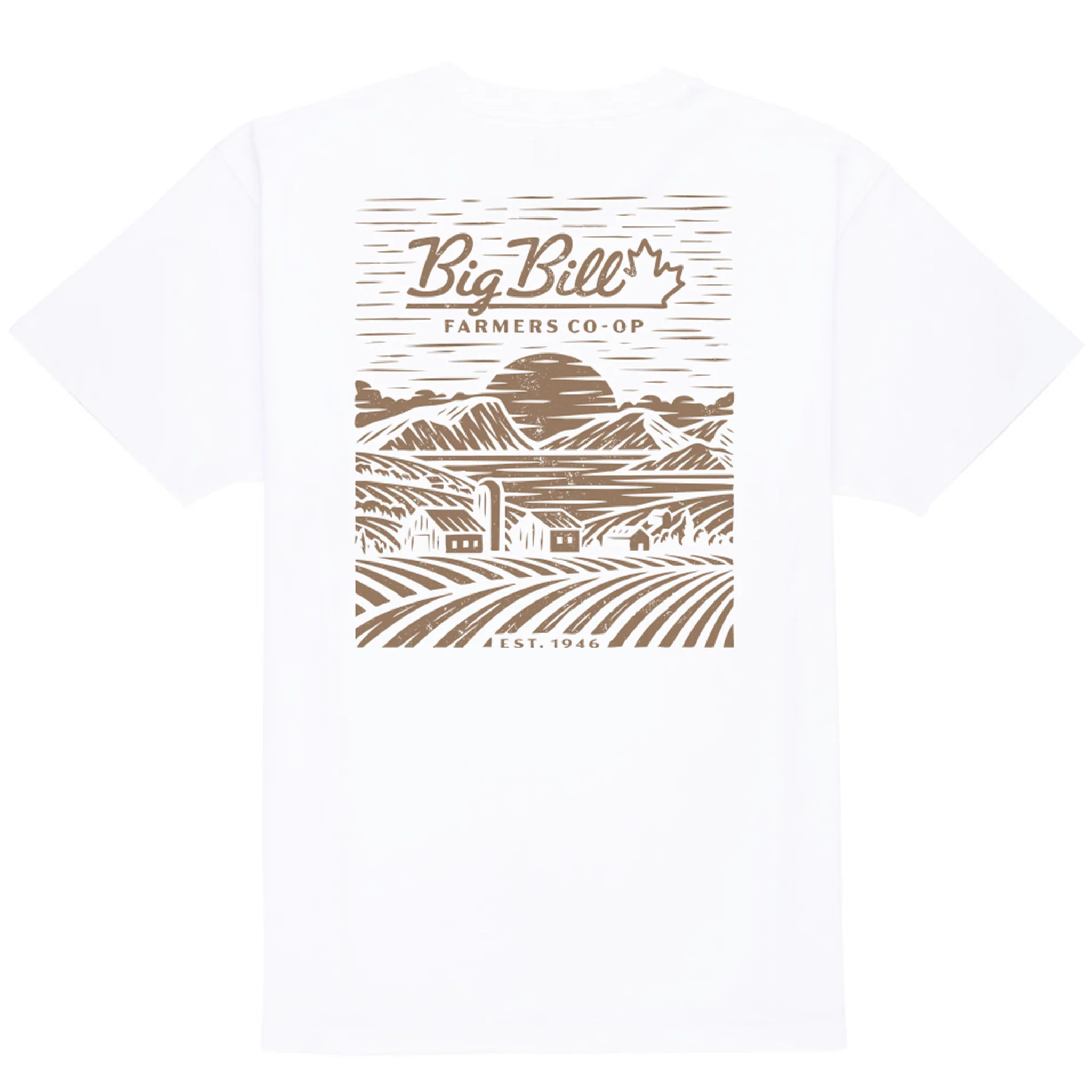 Short-Sleeve Farming Graphic T-shirt - White - Image 2