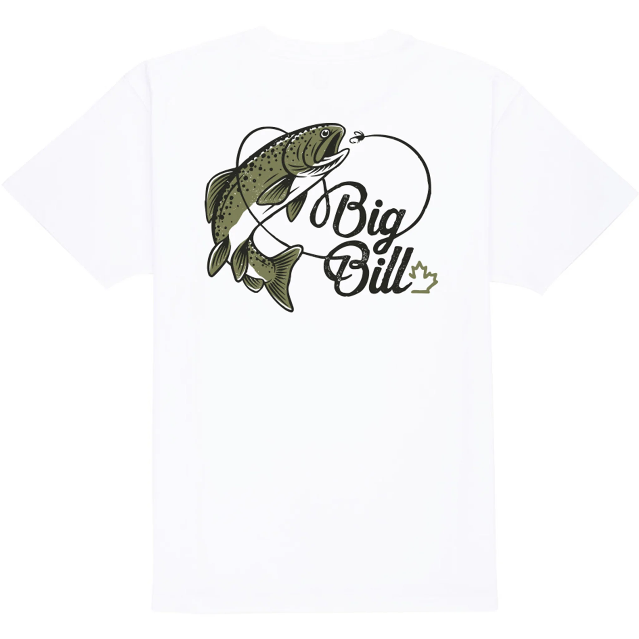 Short-Sleeve Fishing Graphic T-shirt - White - Image 2
