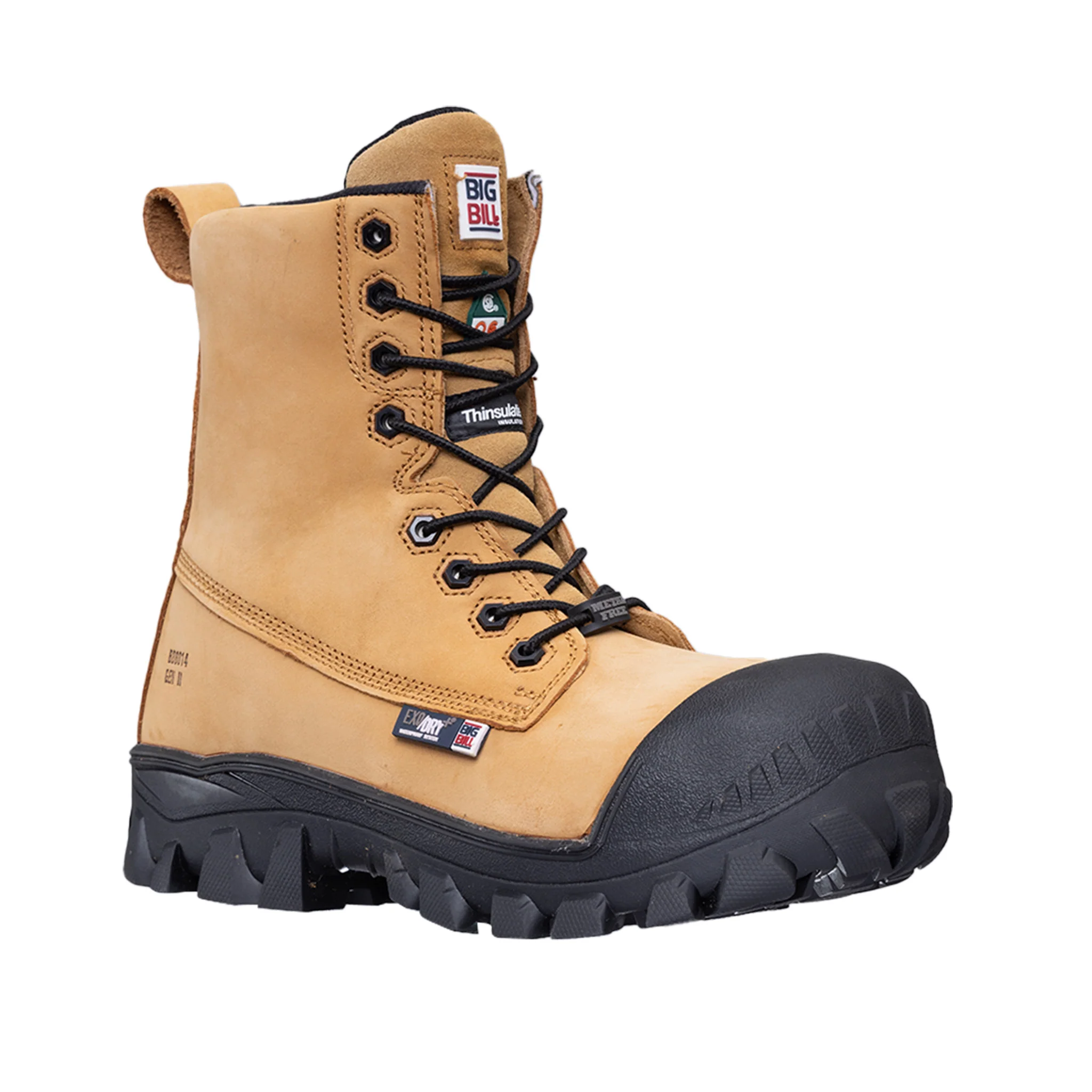 Traction 4X4 Waterproof 8" Metal Free Work Boots - Nubuck - Image 3