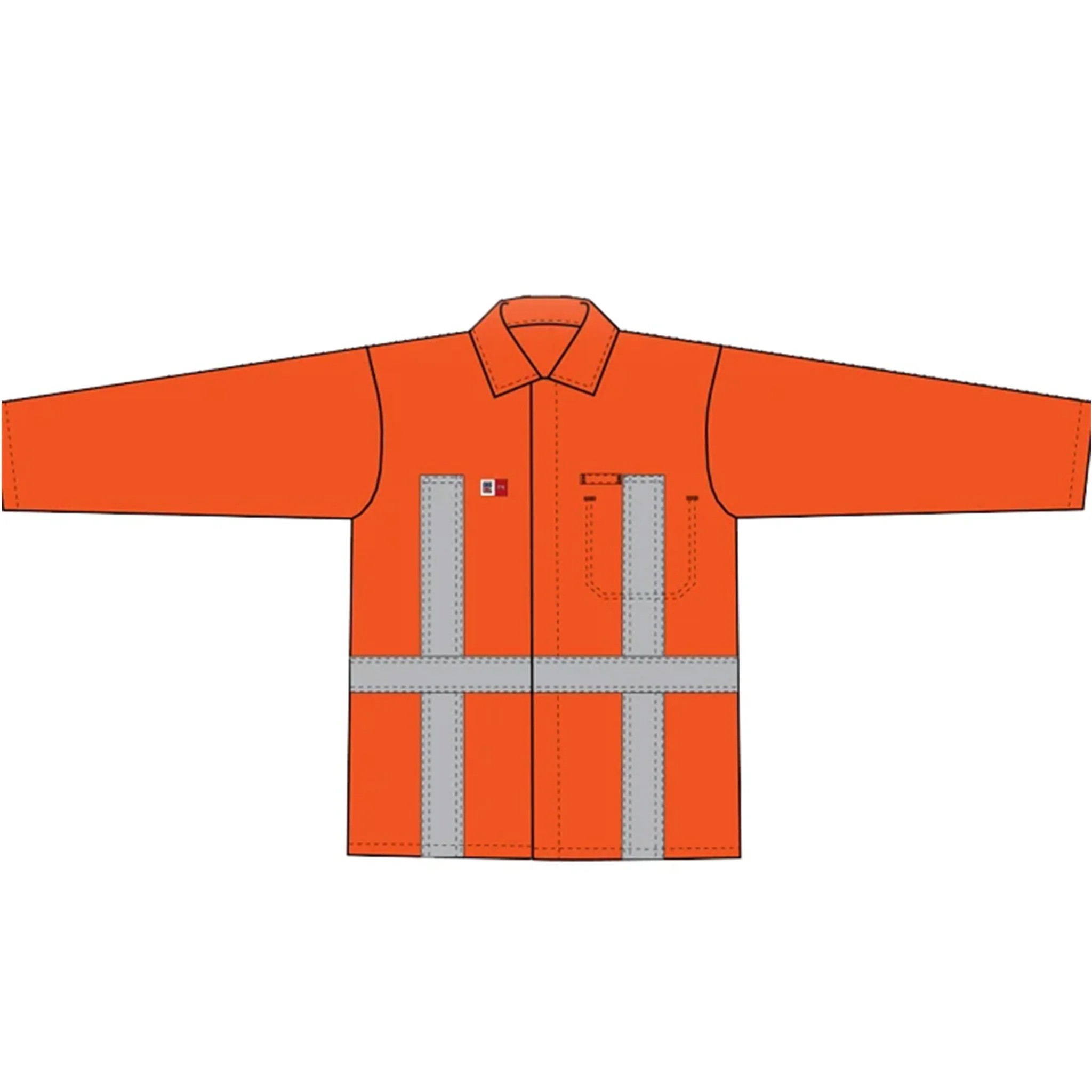 Westex® Indura® High Visibility FR Unlined Jacket - Orange