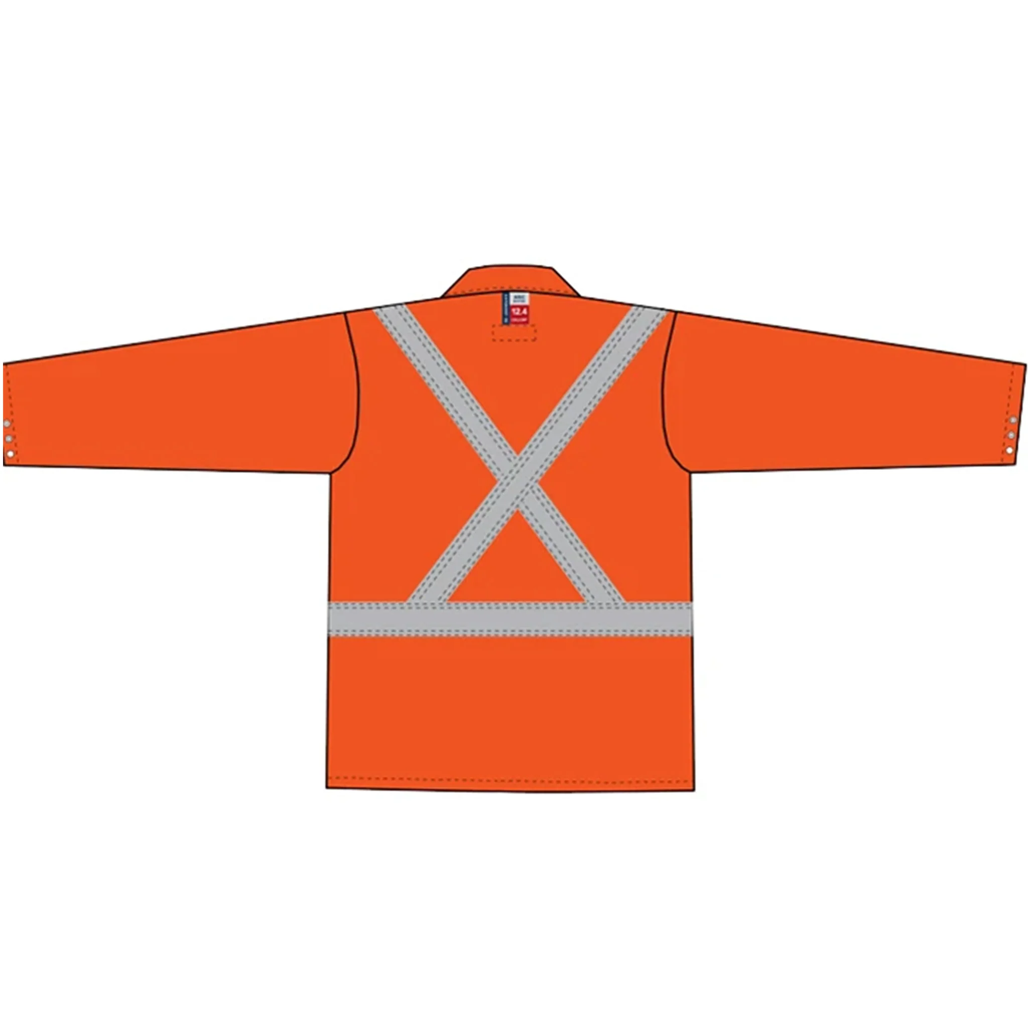 Westex® Indura® High Visibility FR Unlined Jacket - Orange - Image 2