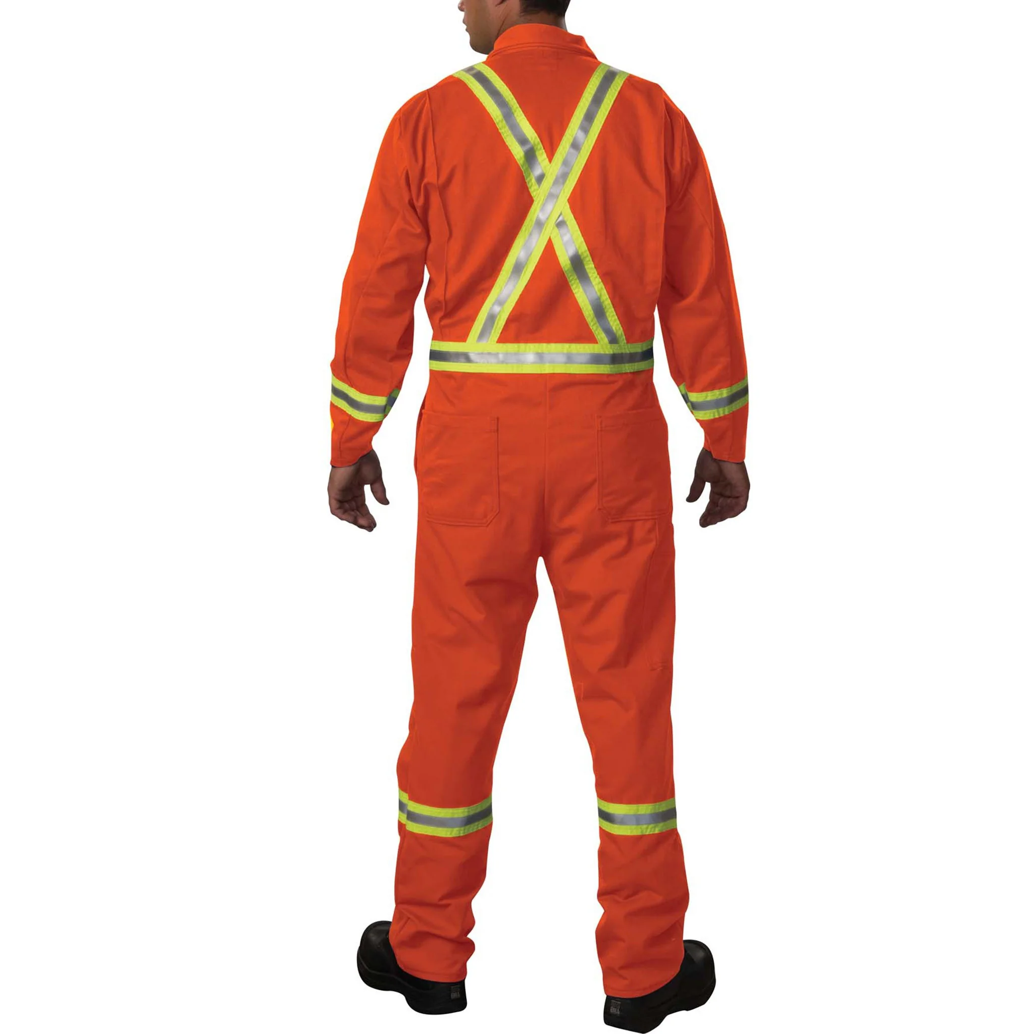 Westex® UltraSoft® FR Industrial Coverall with Reflective Tape - Orange - Image 2