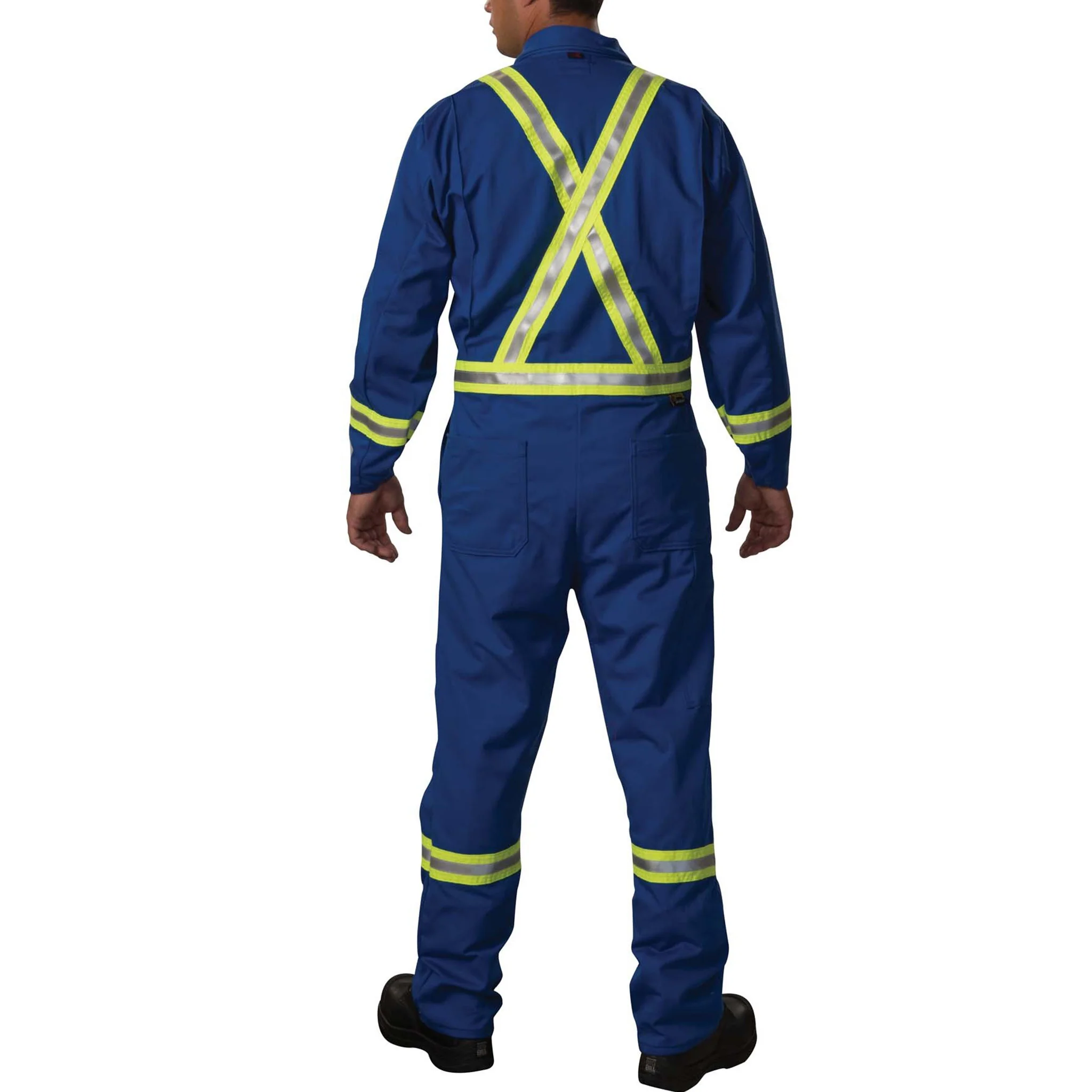 Westex® UltraSoft® FR Industrial Coverall with Reflective Tape - Royal blue - Image 2