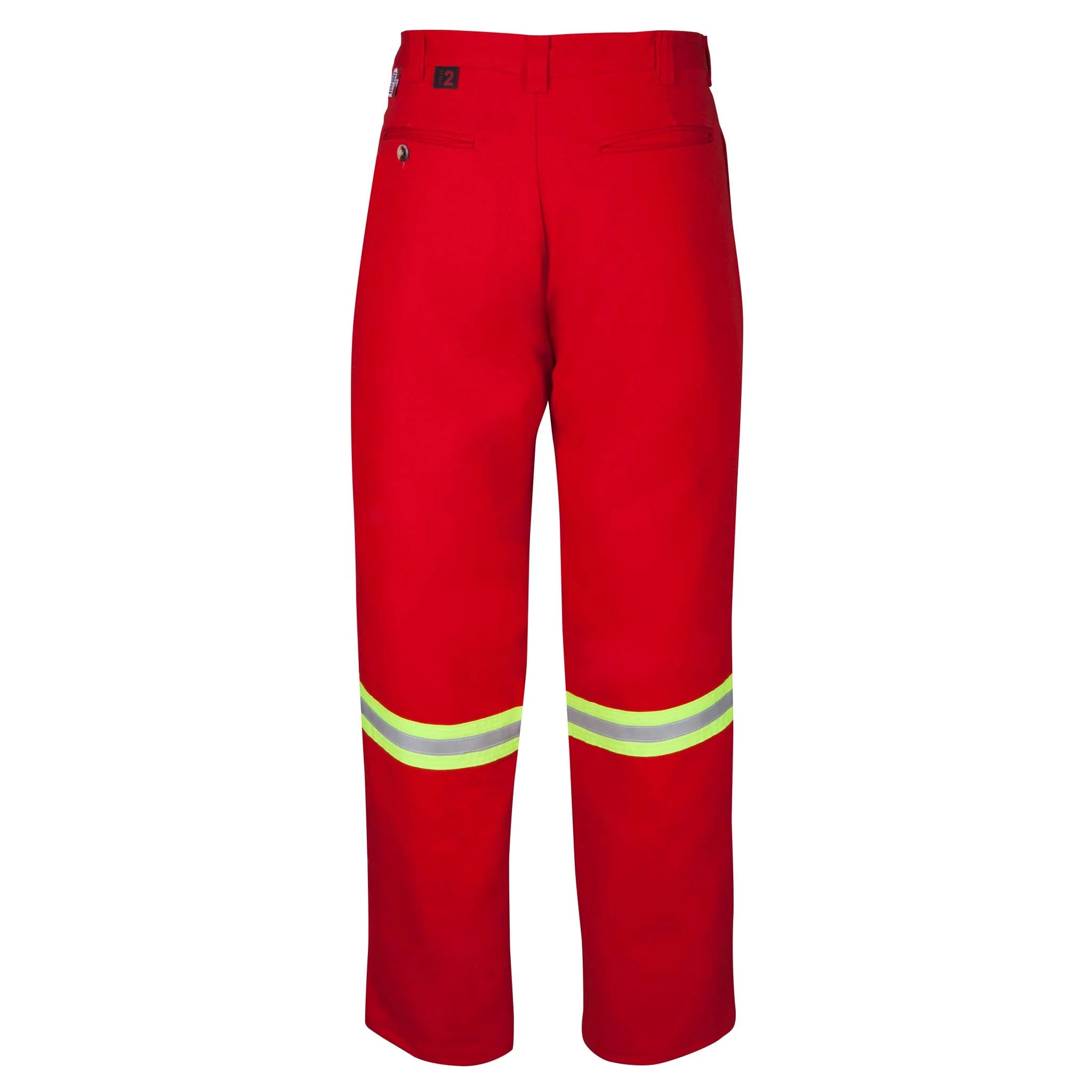 Westex® UltraSoft® FR Regular Fit Pants with Reflective Tape - Red - Image 2