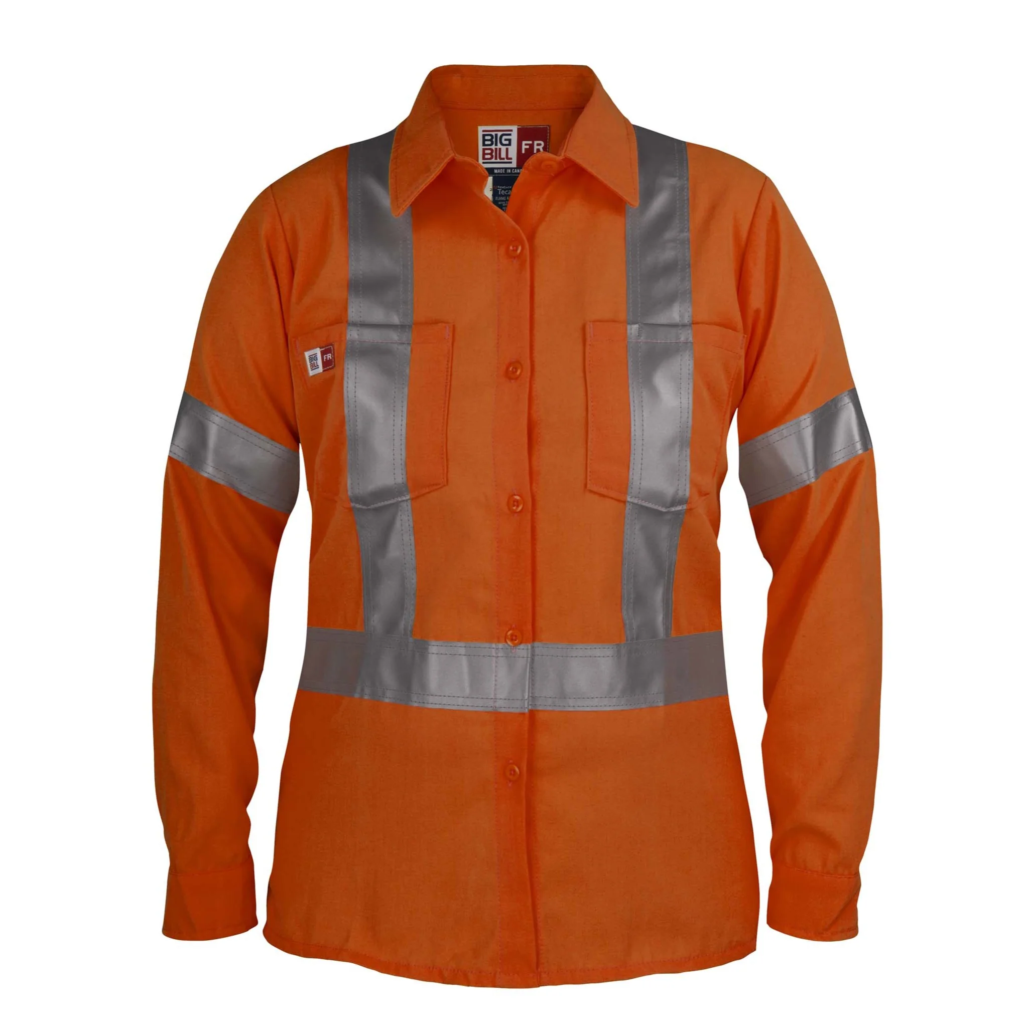 Westex® UltraSoft® Women’s High Visibility FR Work Shirt - Orange
