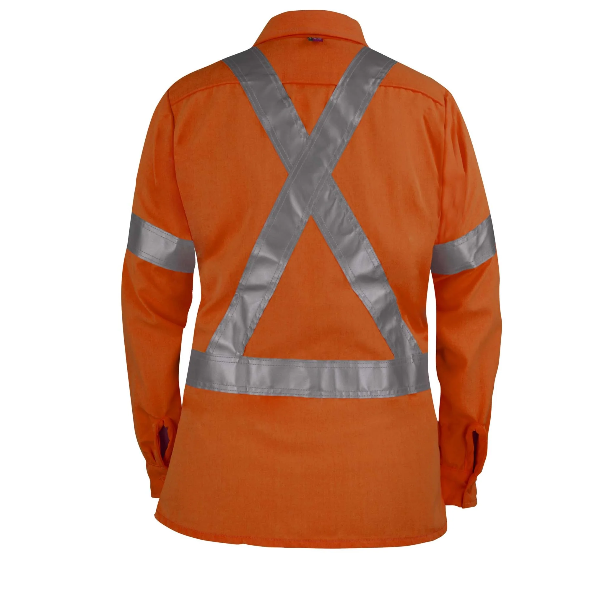 Westex® UltraSoft® Women’s High Visibility FR Work Shirt - Orange - Image 2