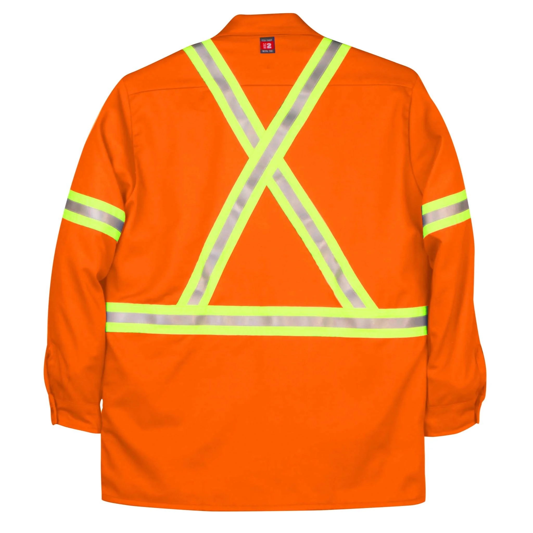 Westex® UltraSoft® Work Shirt with Reflective Tape - Orange - Image 2