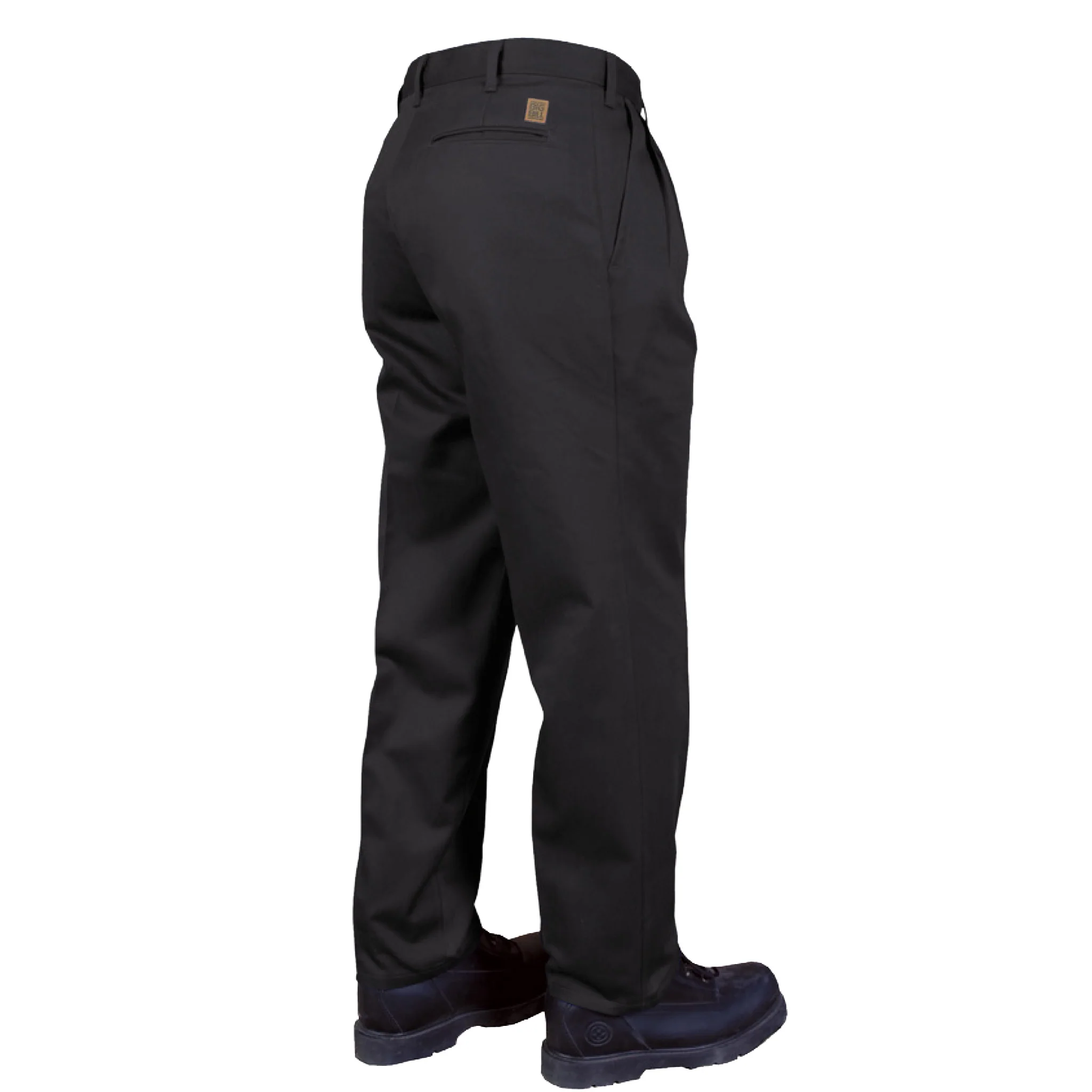Women's Pleated Front Work Pants - Black