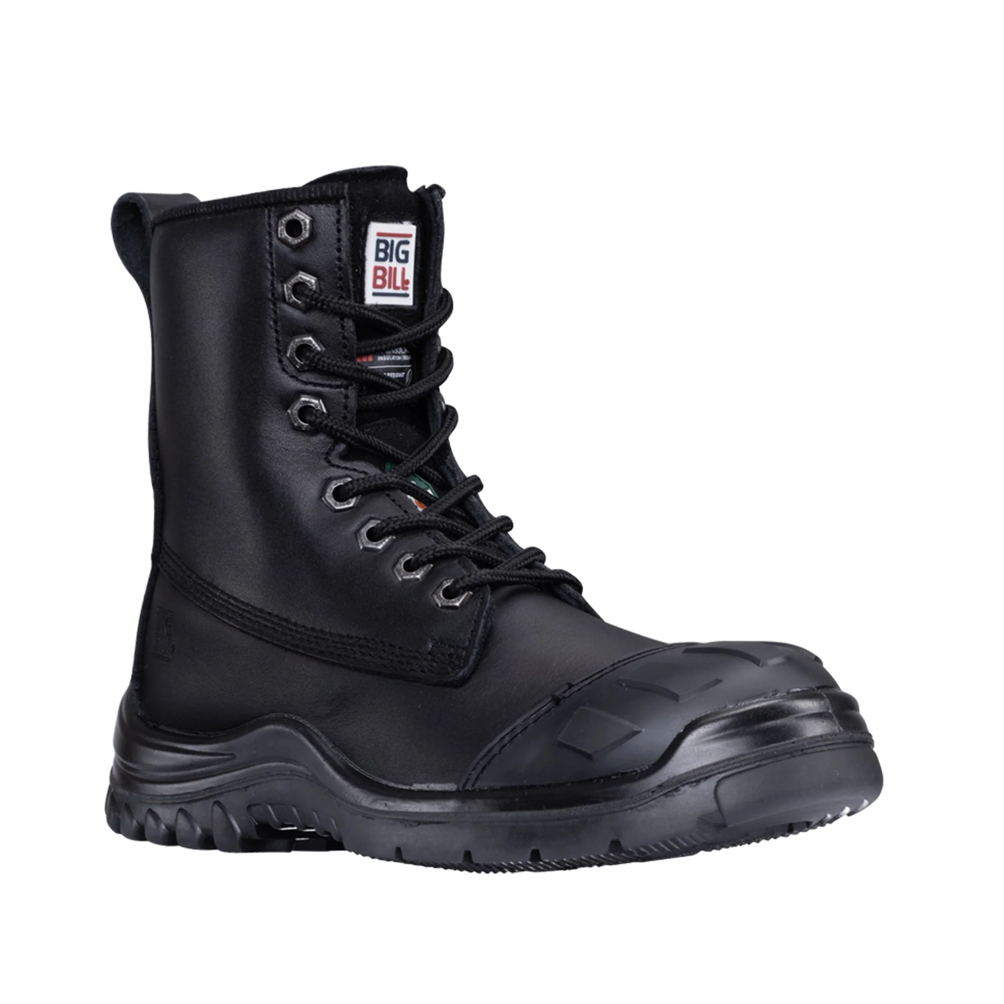 Women's THE ORIGINAL 8" Steel Toe Work Boots - Black - Image 3